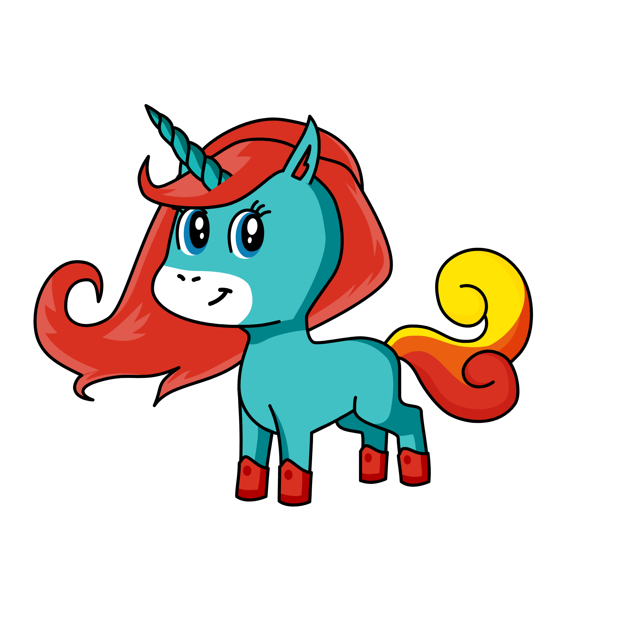 rainbow dash, the unicorn