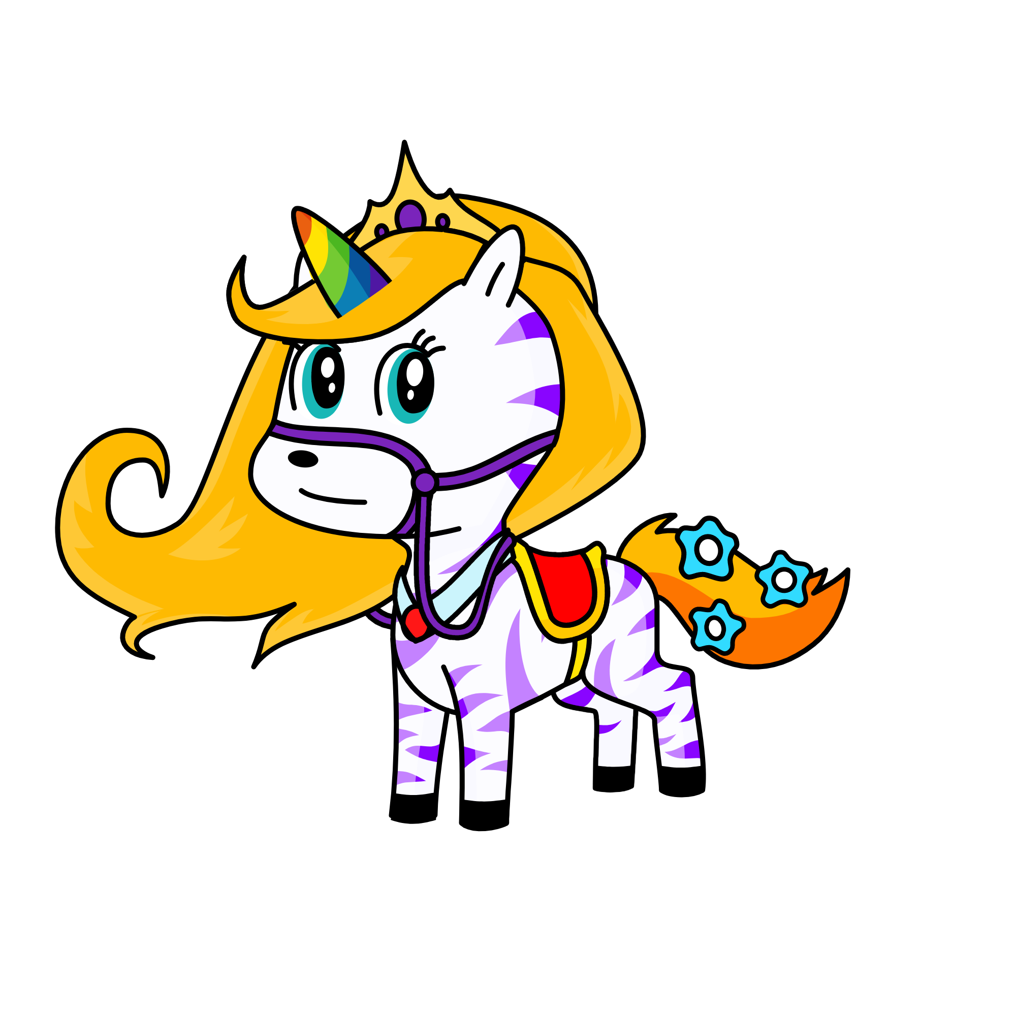 Snowy Dawn, the unicorn