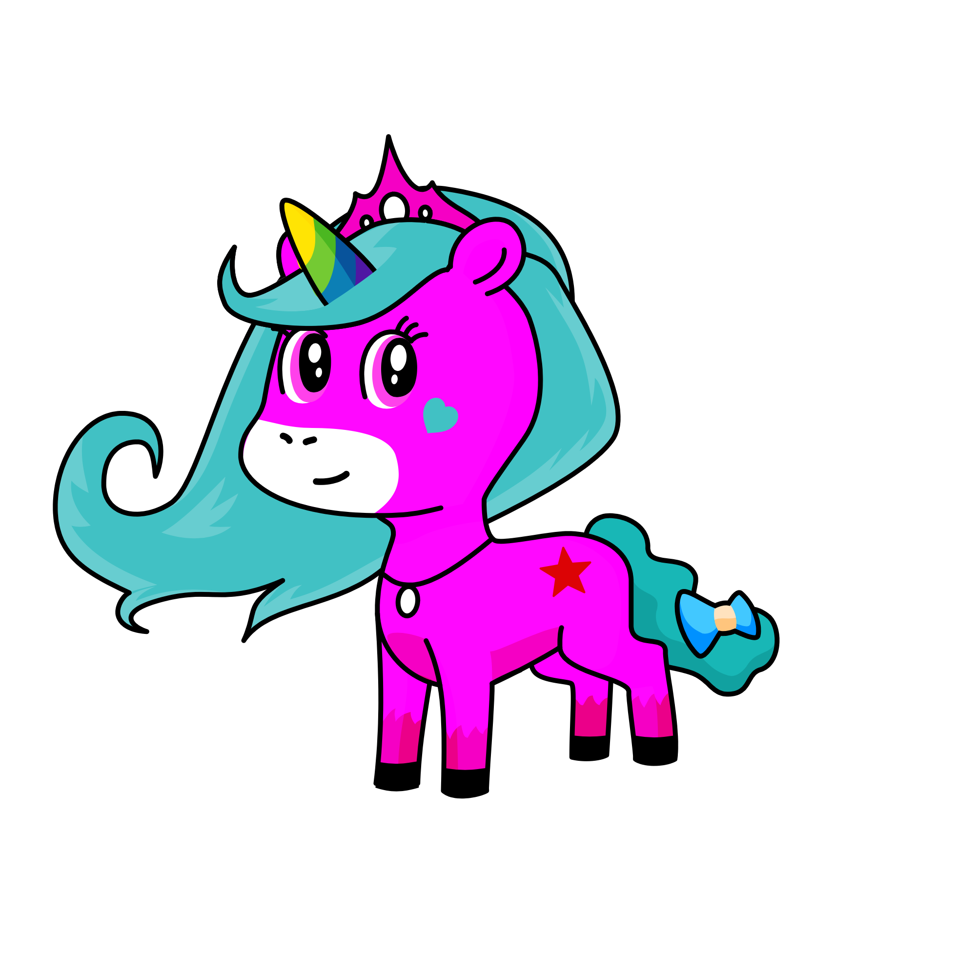 Bubblegum, the unicorn