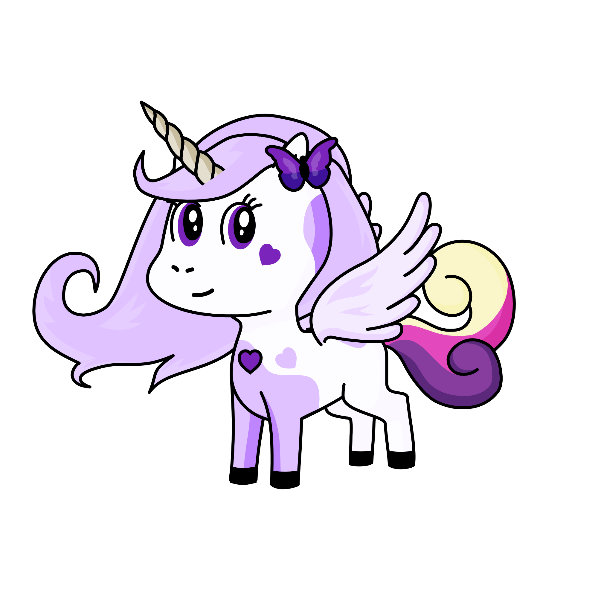 Flutter Lily, the unicorn