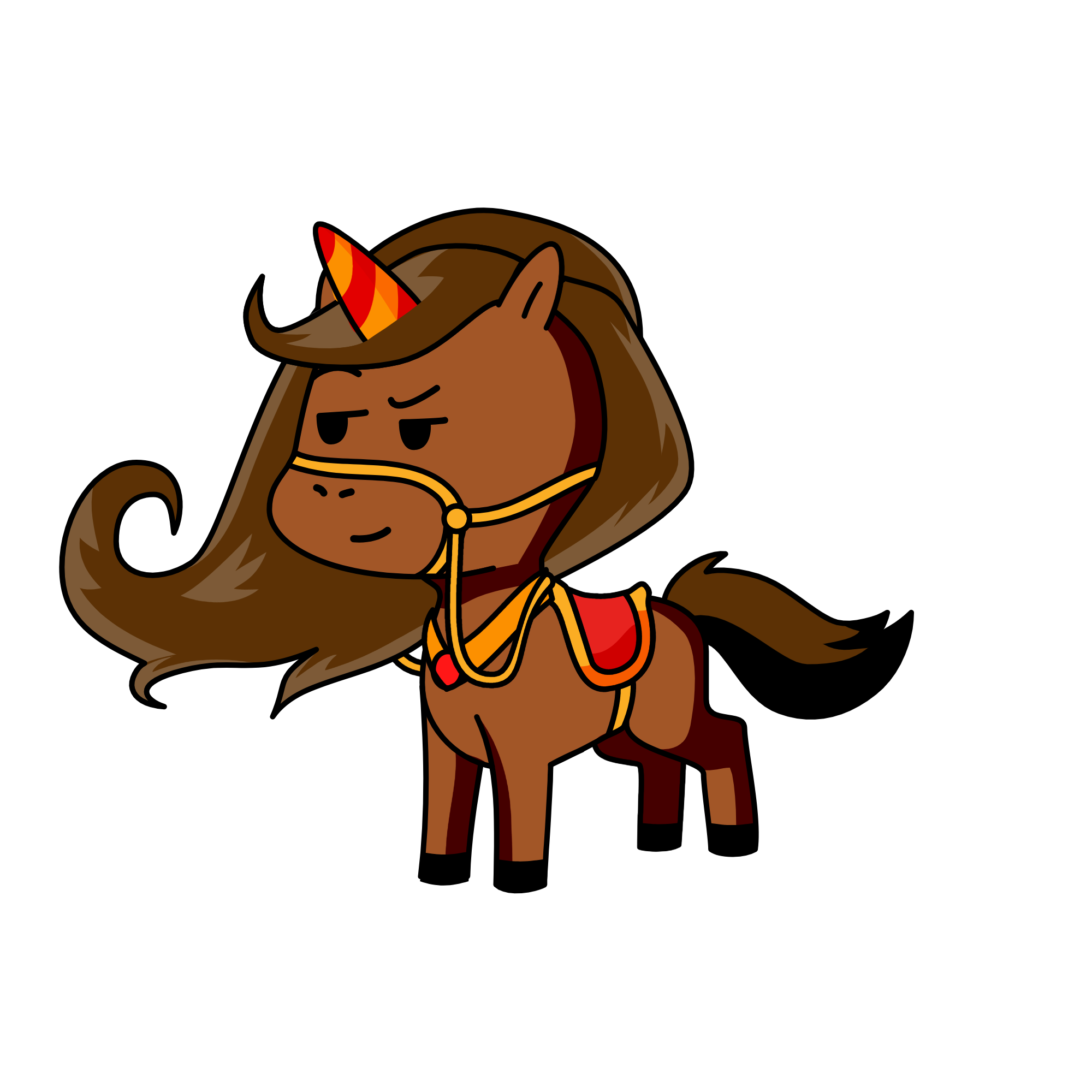royal the noble steed , the unicorn