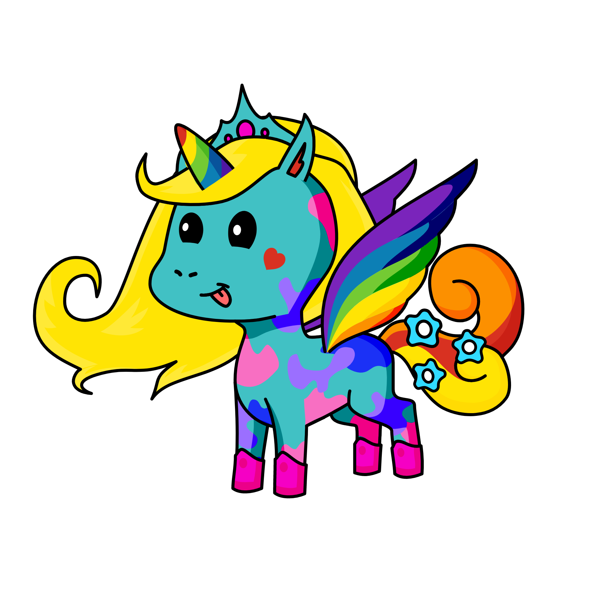 rainbow, the unicorn