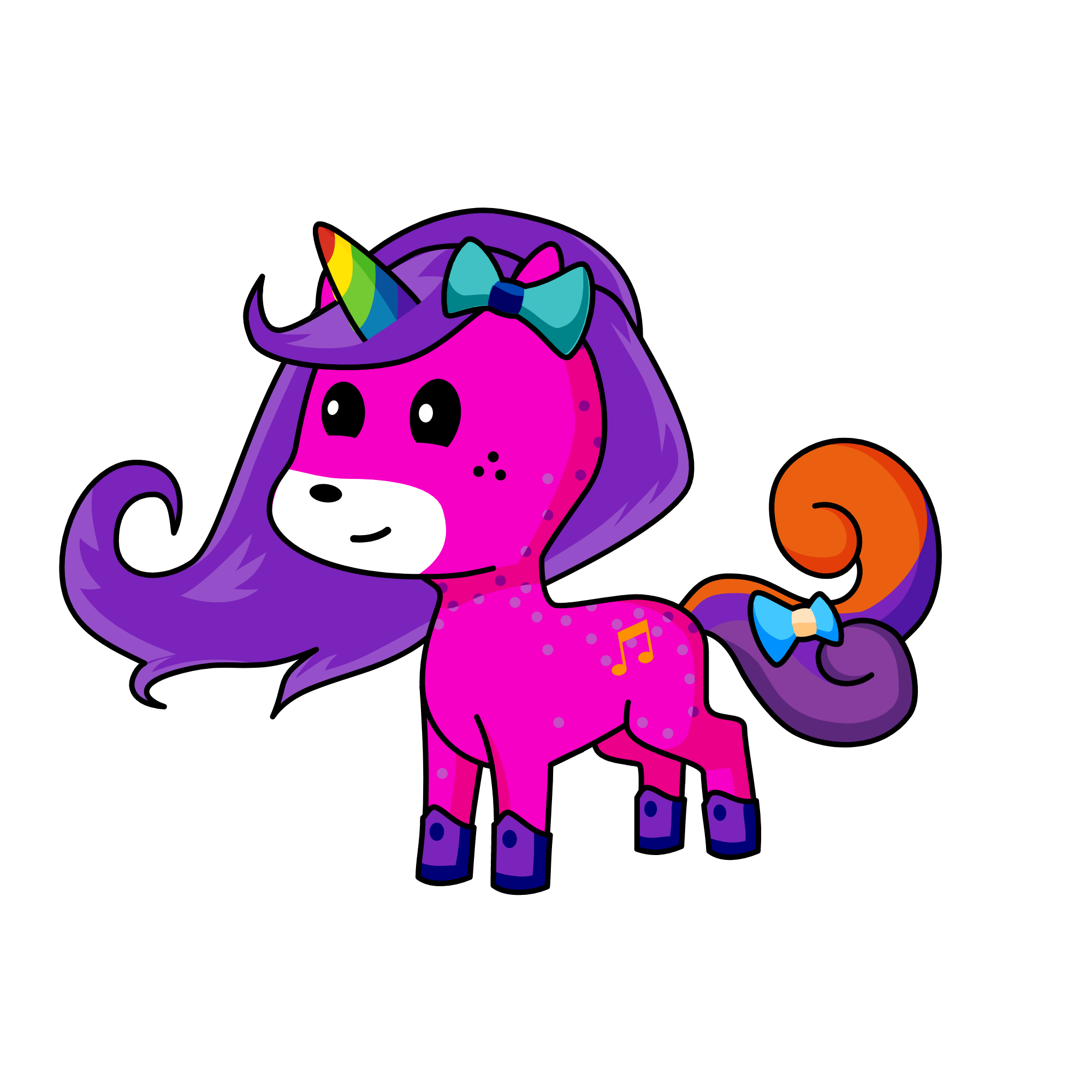 butterfly, the unicorn