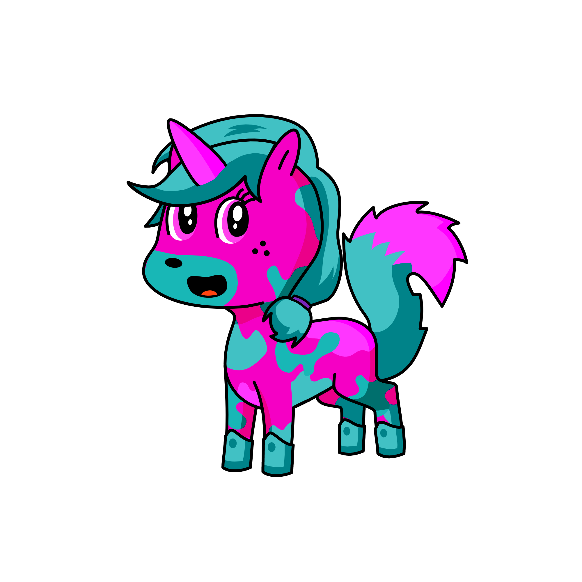 bubble gum, the unicorn