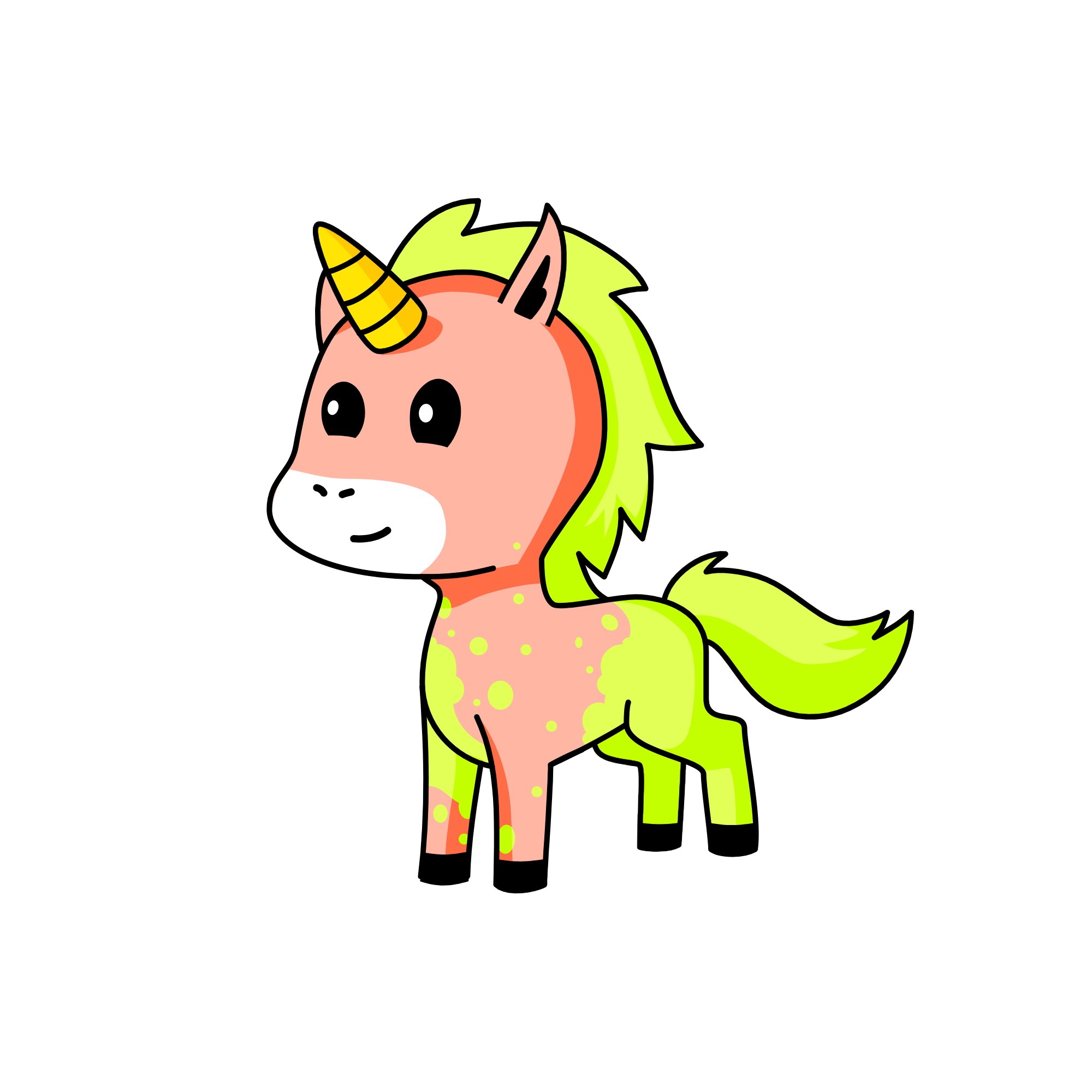 neon, the unicorn