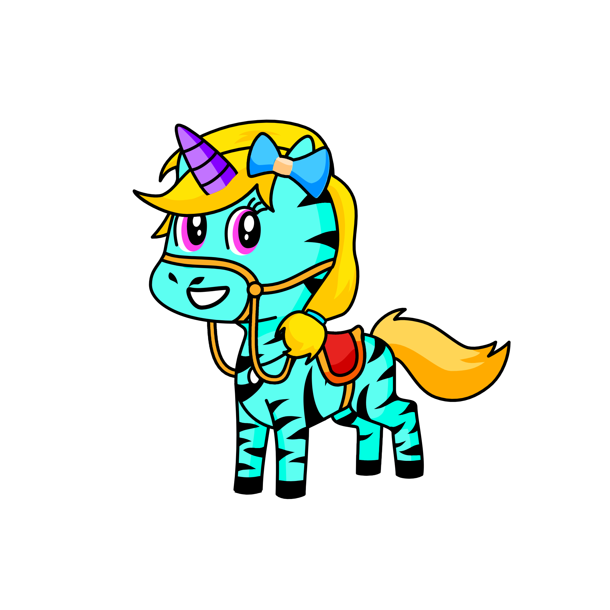 Colourful, the unicorn