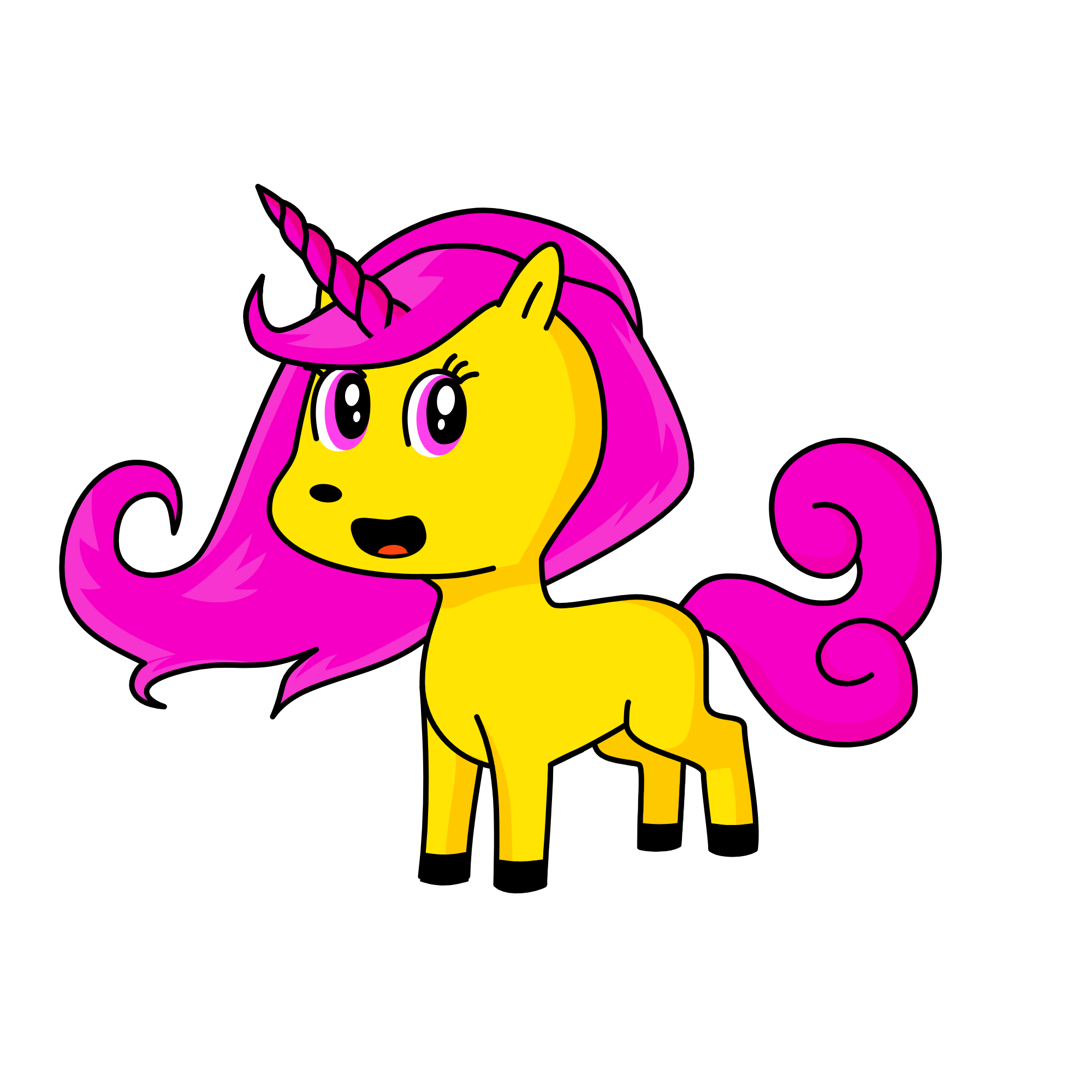Fluttershy, the unicorn