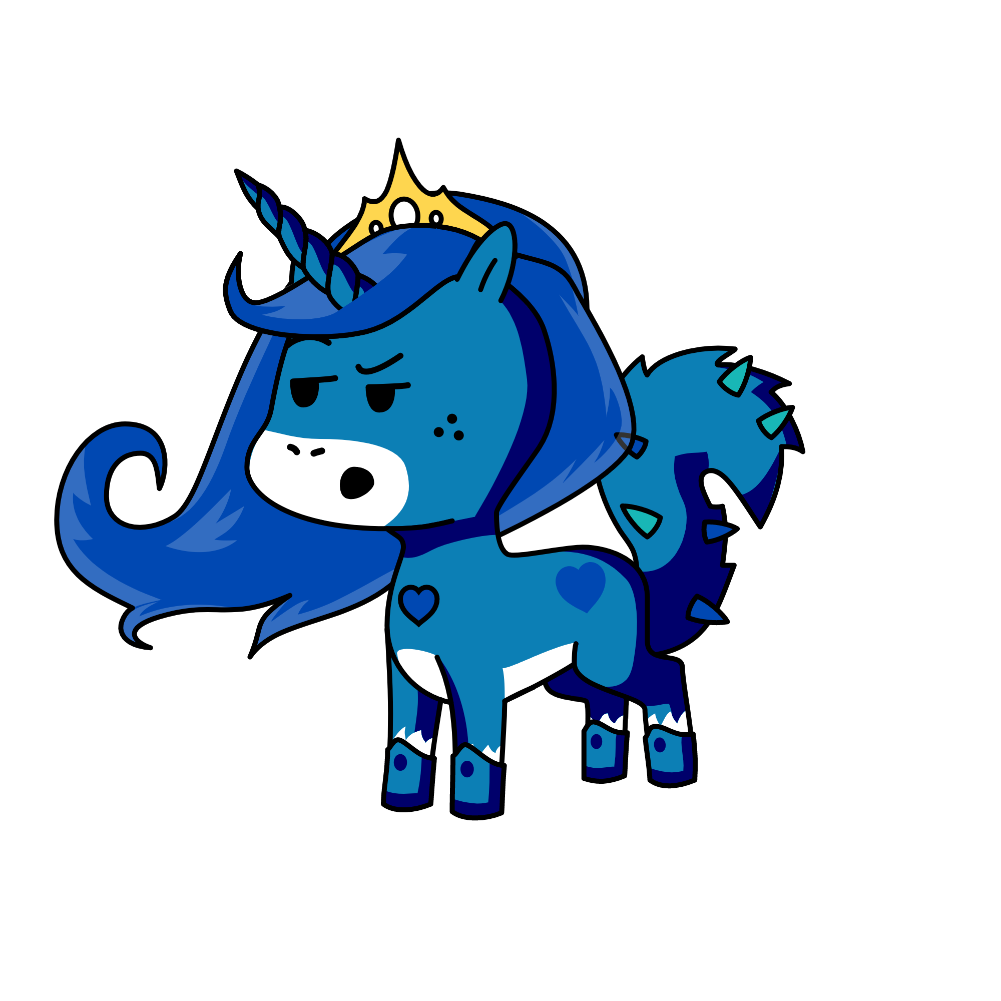 azul, the unicorn