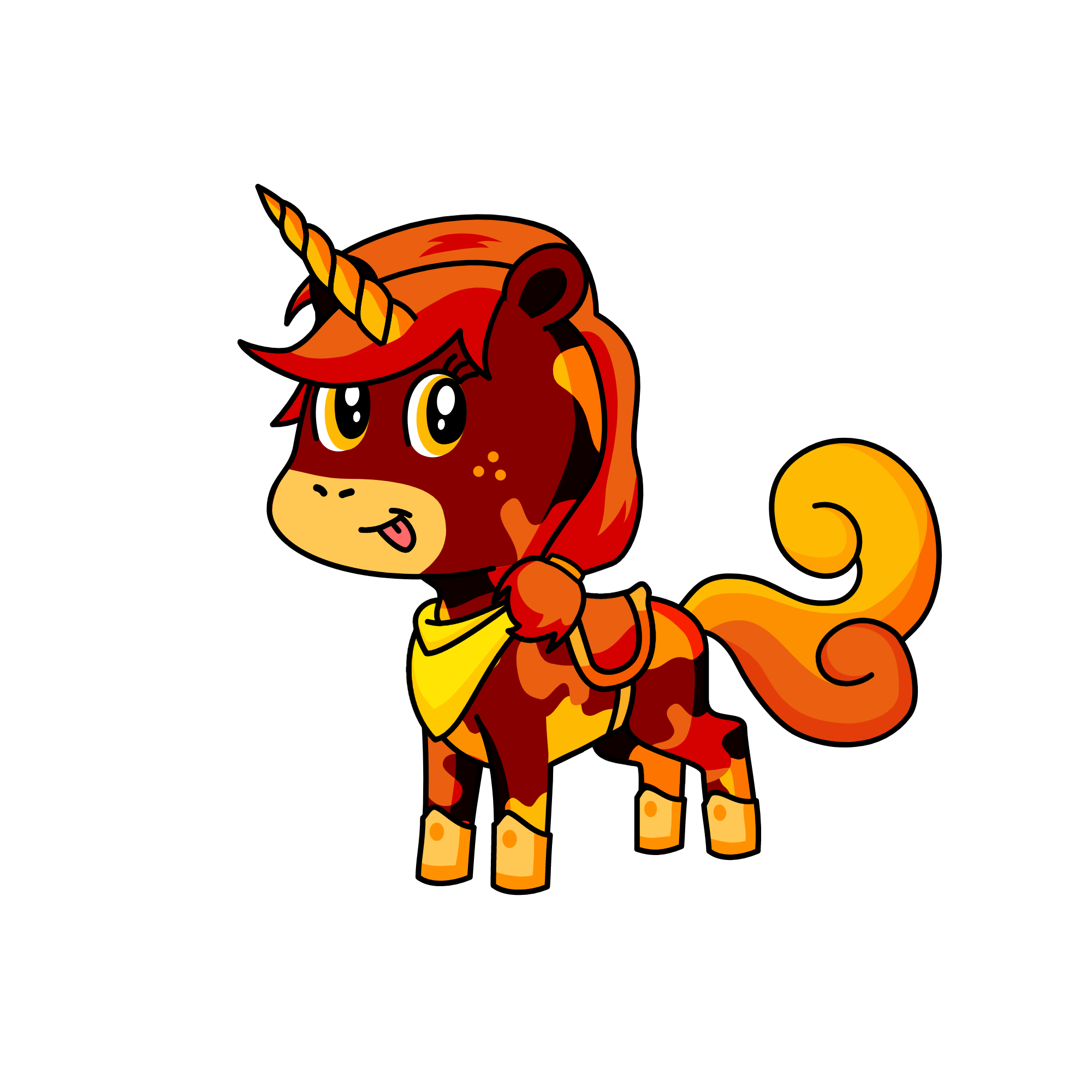 orangy, the unicorn