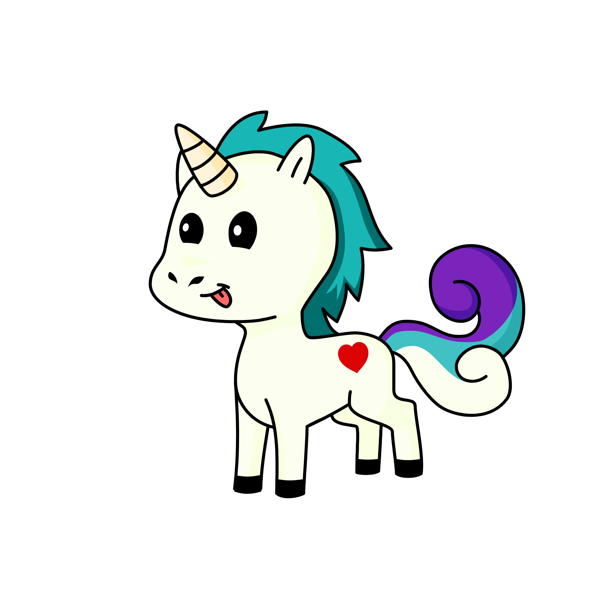 cloudy, the unicorn
