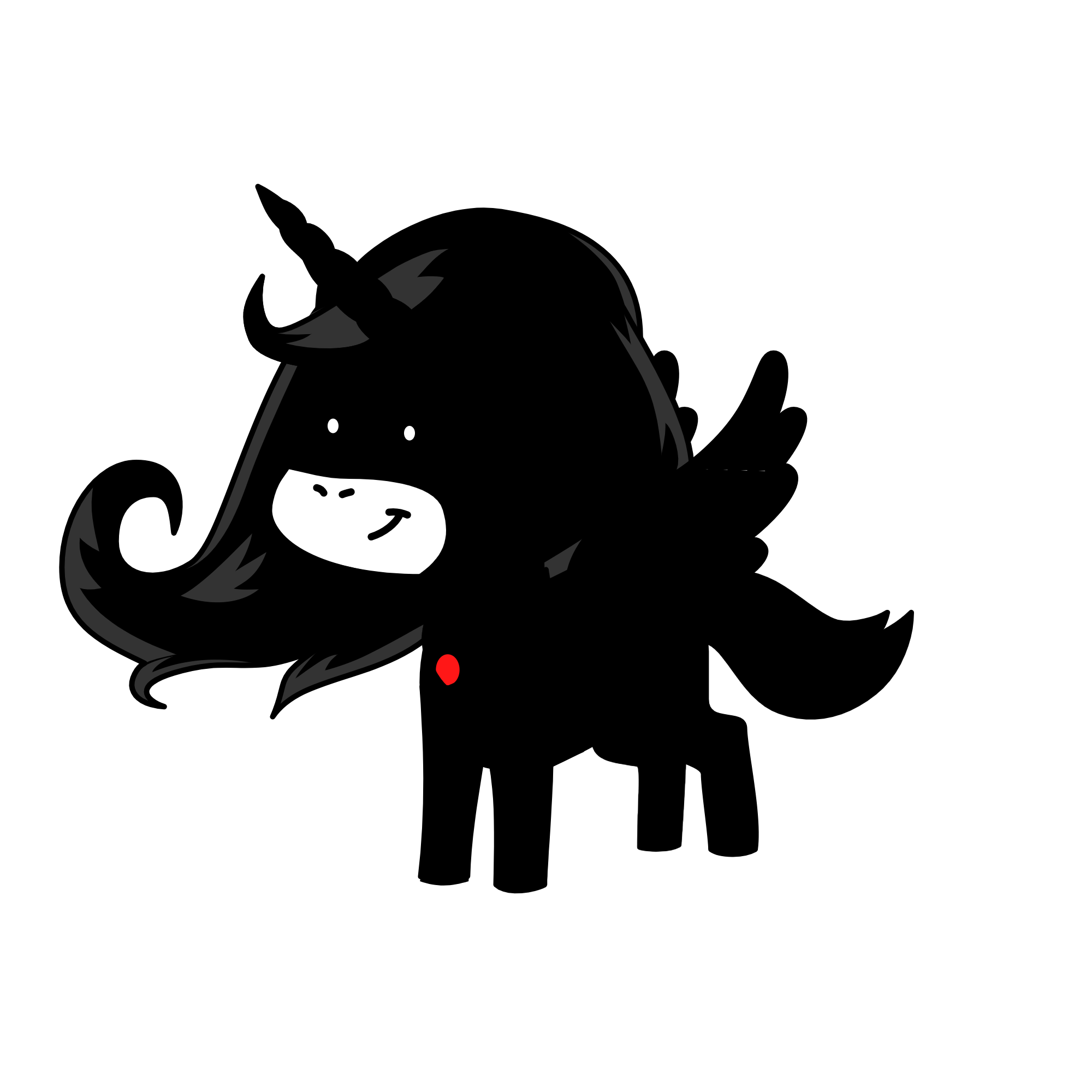 Dark wing, the unicorn