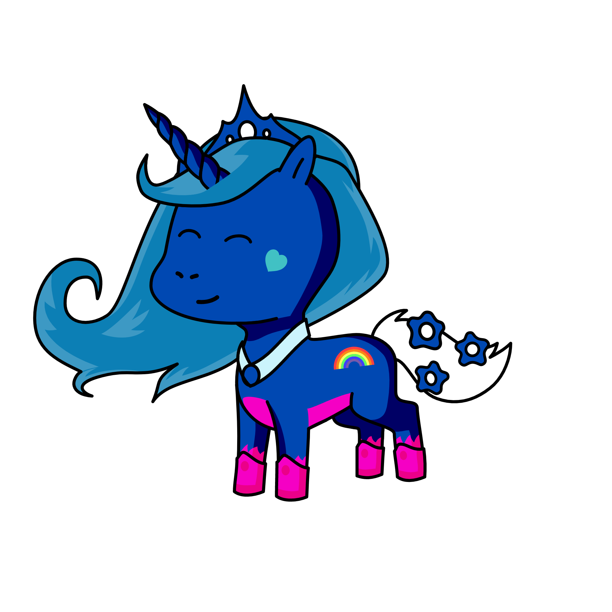Luna of the moon, the unicorn
