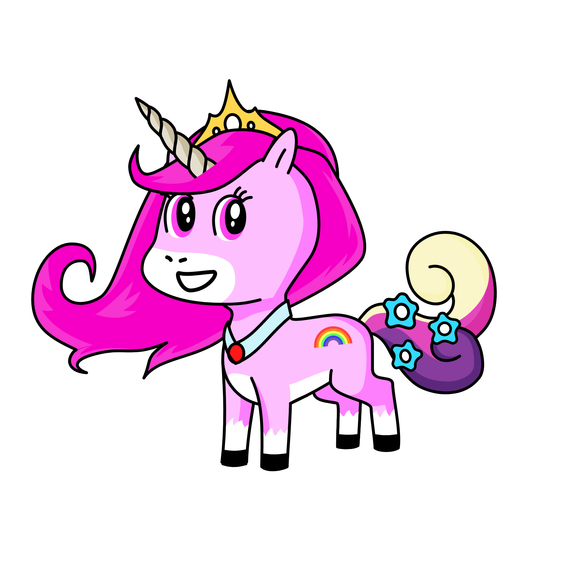 Queen Luna, the unicorn