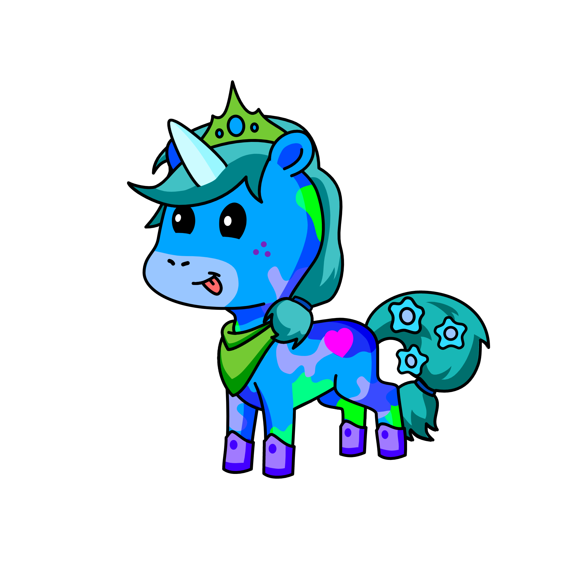 Splashy, the unicorn