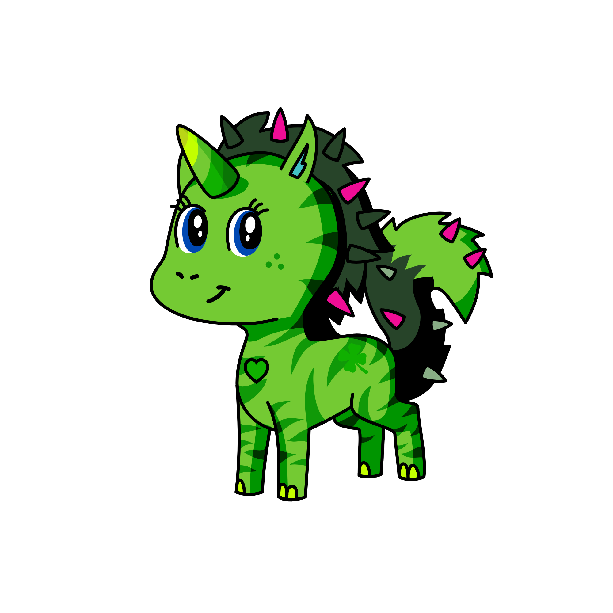 Hey, I'm not a unicorn! I'm a dragon., the unicorn