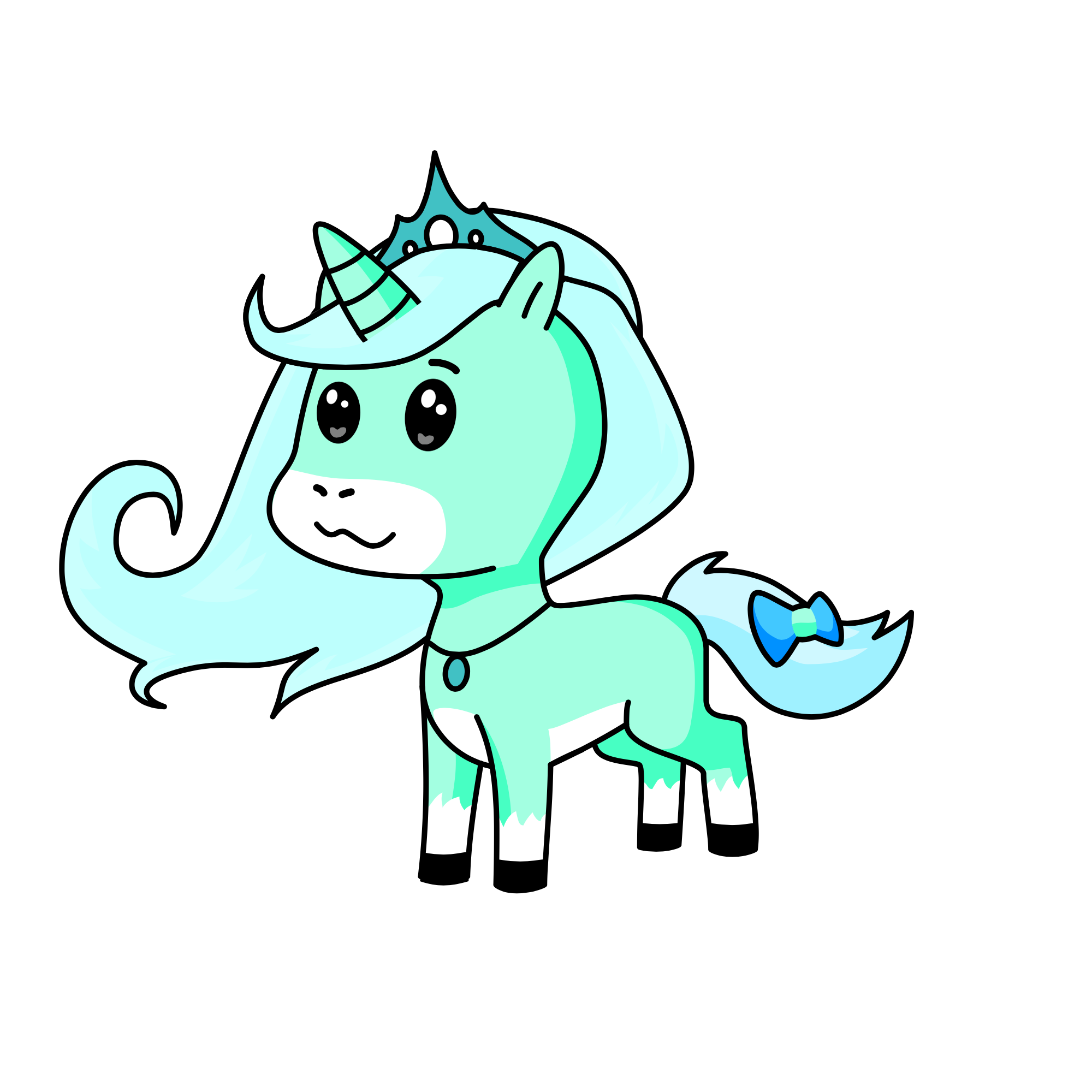 Blue Light, the unicorn