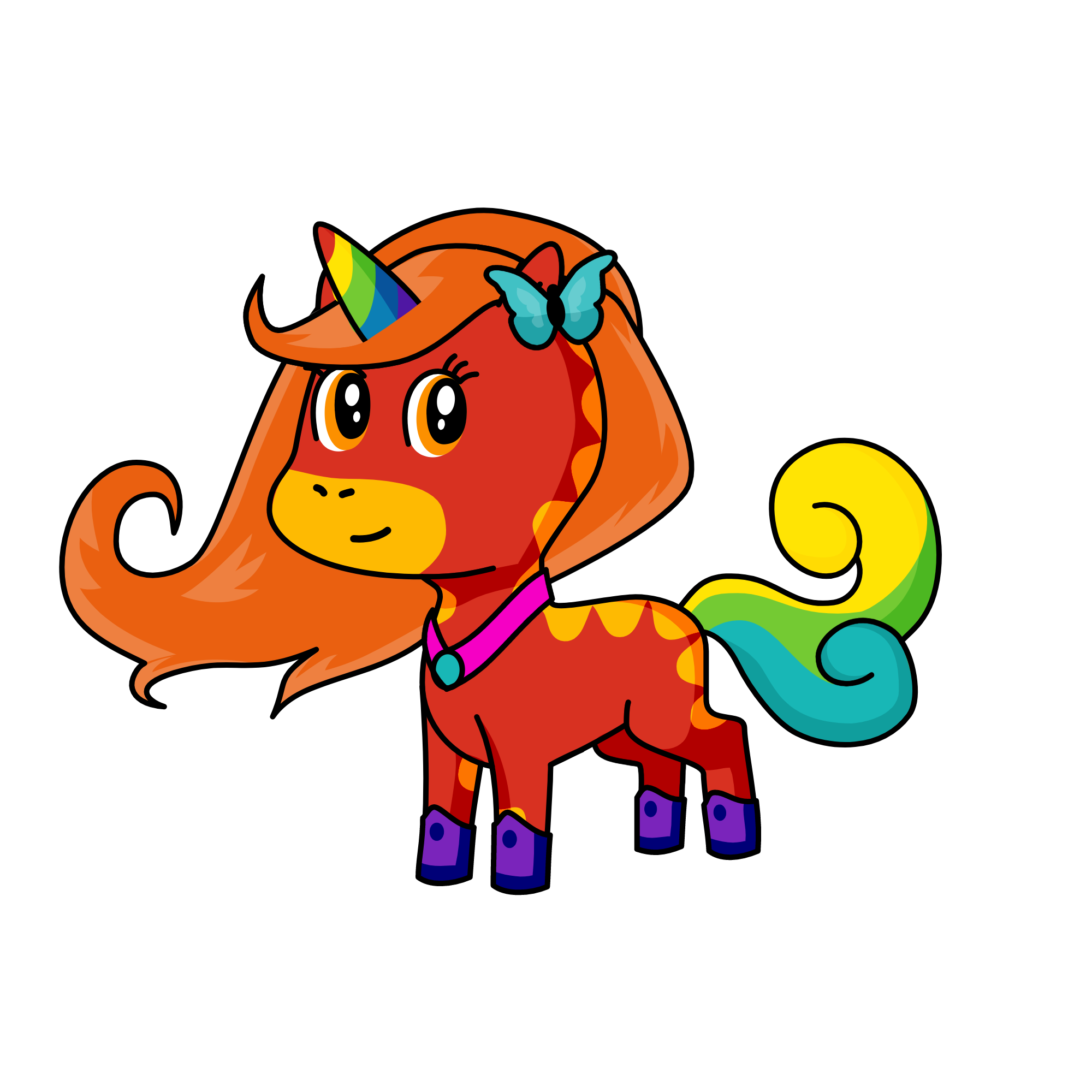 rainbow, the unicorn