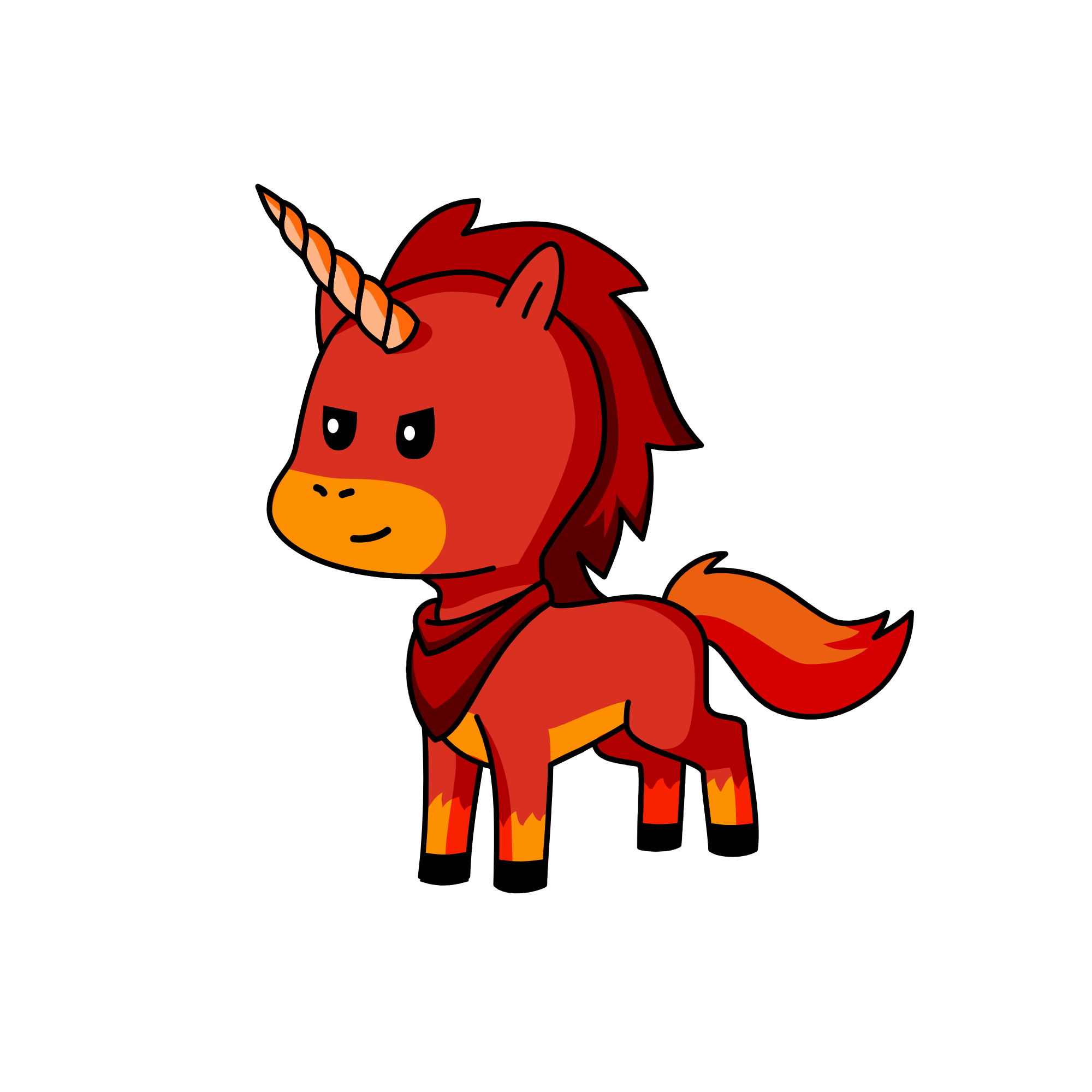 Flame, the unicorn