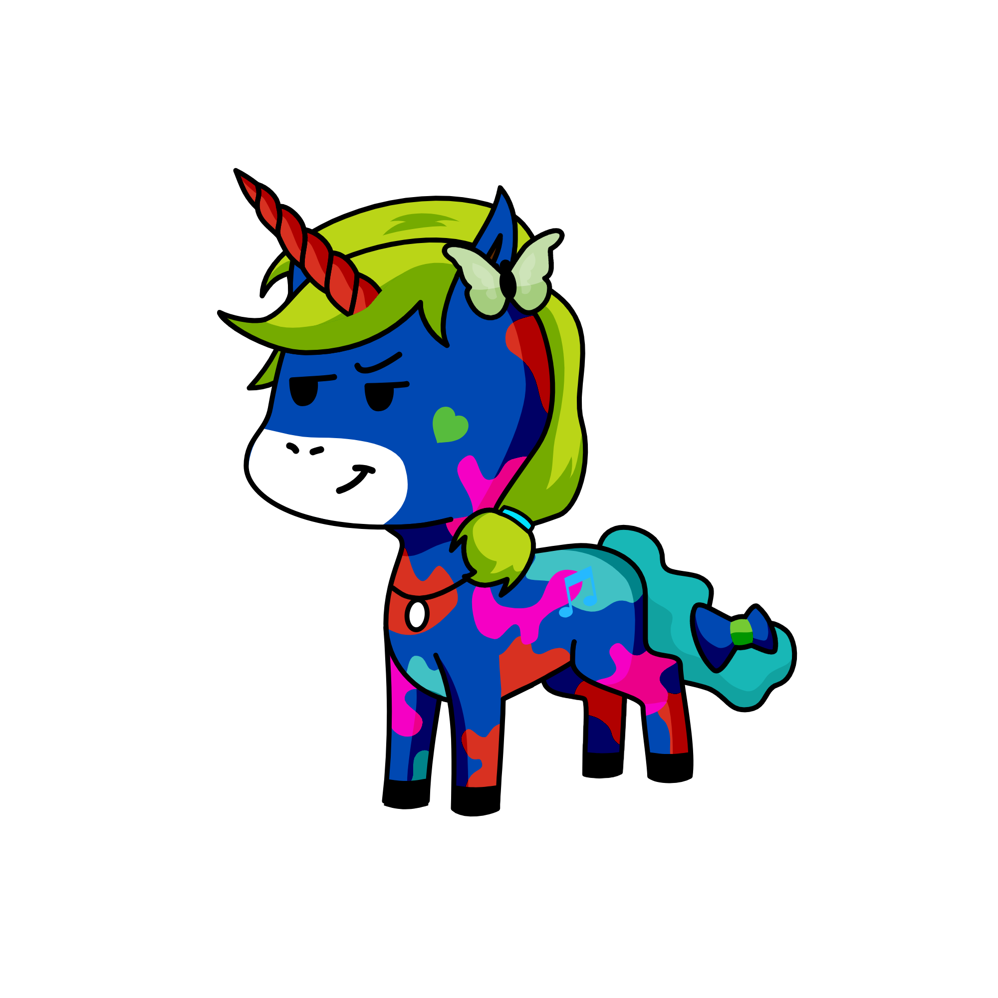 Colorful 101, the unicorn