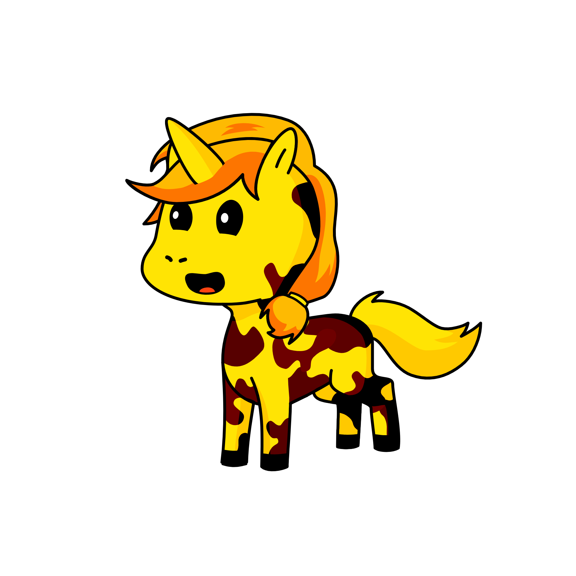 Girafe unicorn, the unicorn