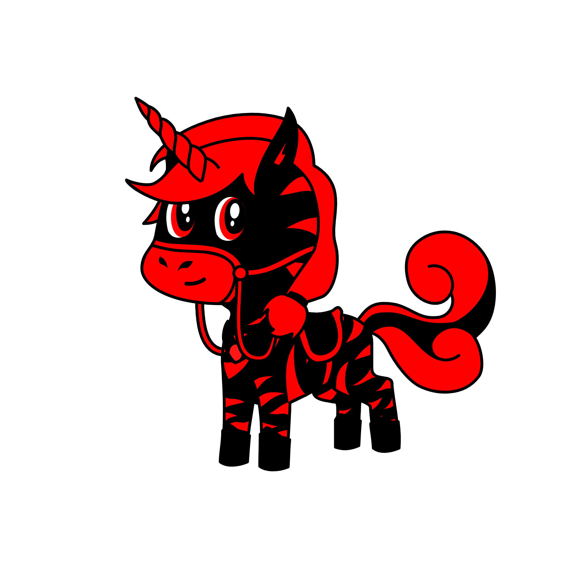 Luna The Evil Unicorn, the unicorn