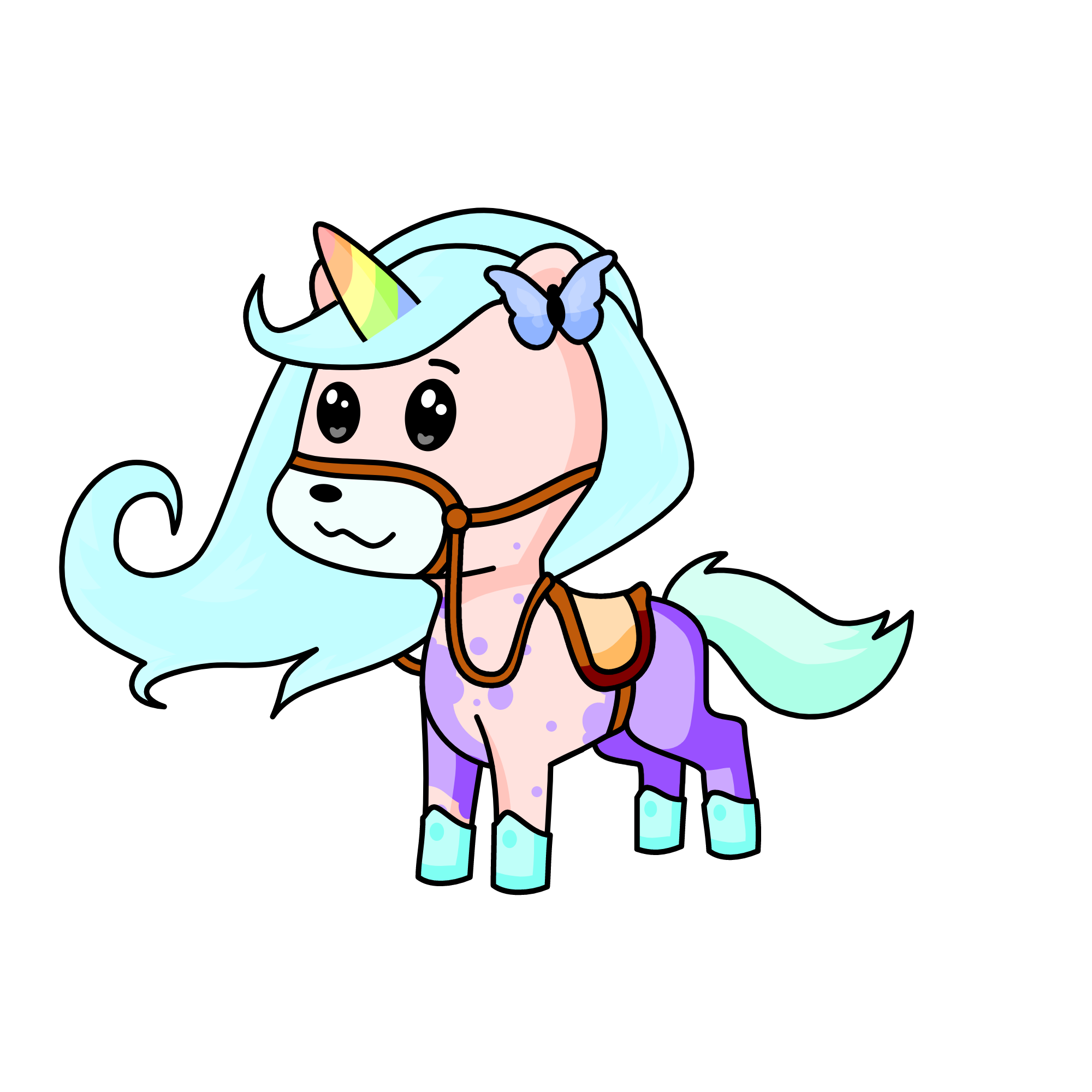 Rainbow, the unicorn