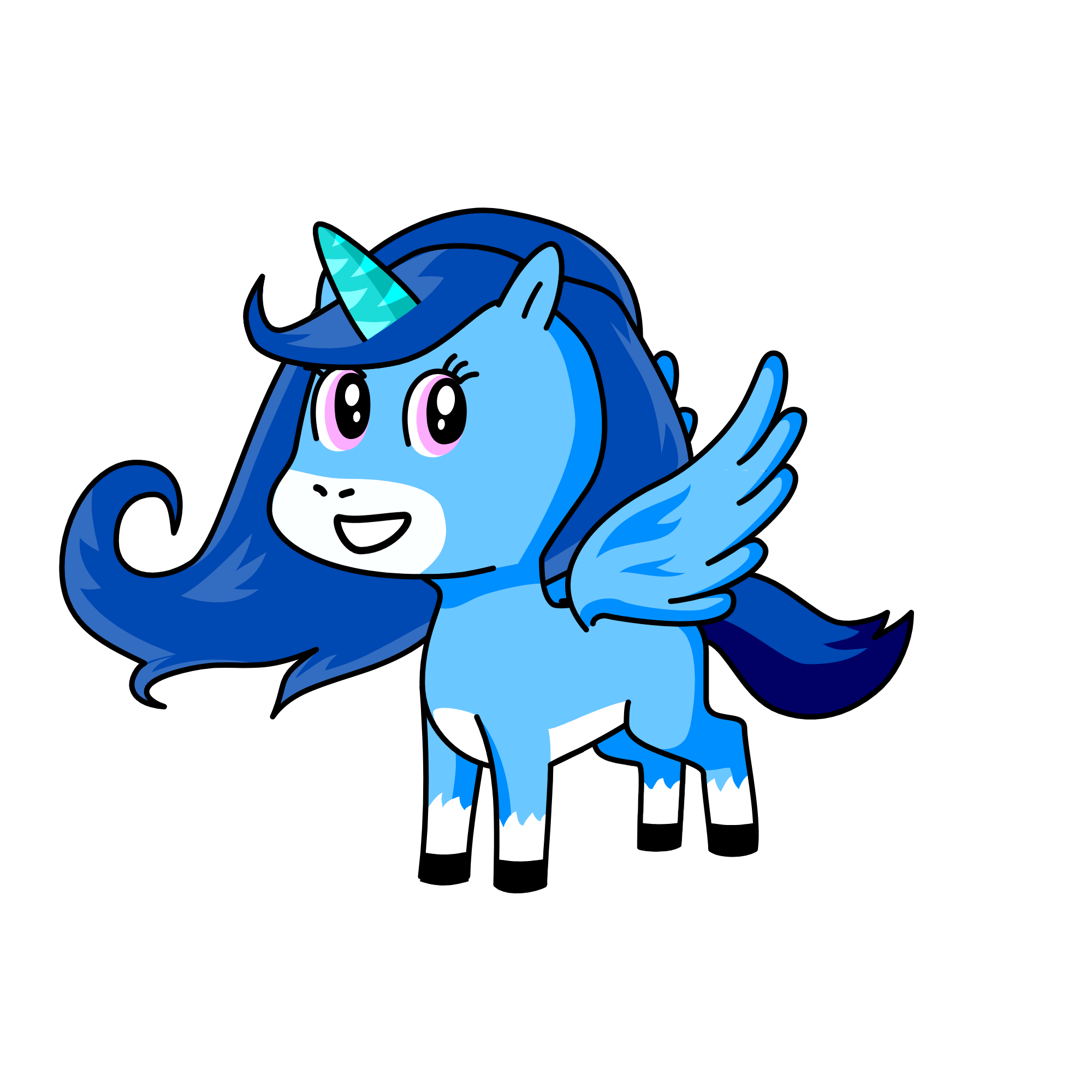 rainbow dash, the unicorn
