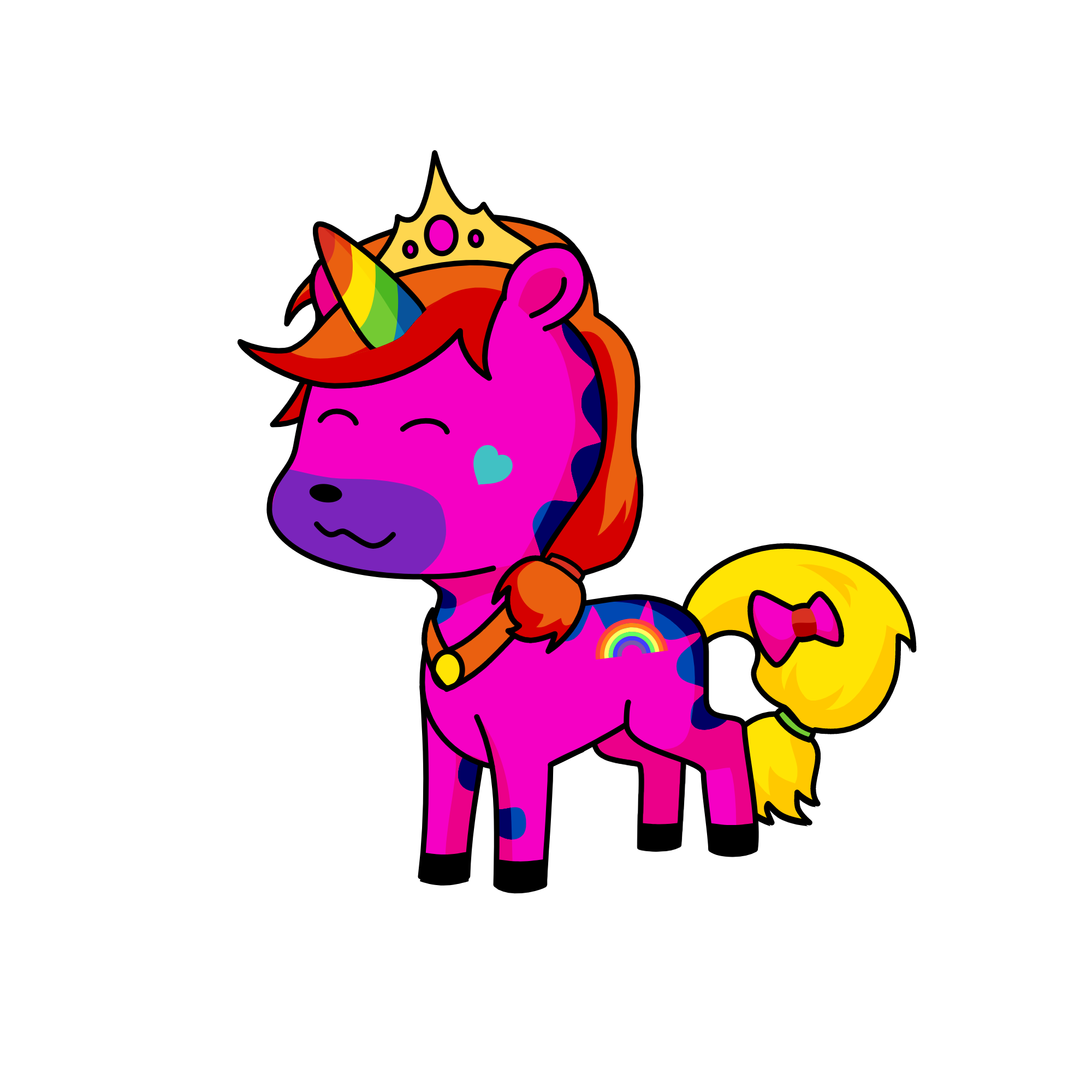 rainbow dash, the unicorn