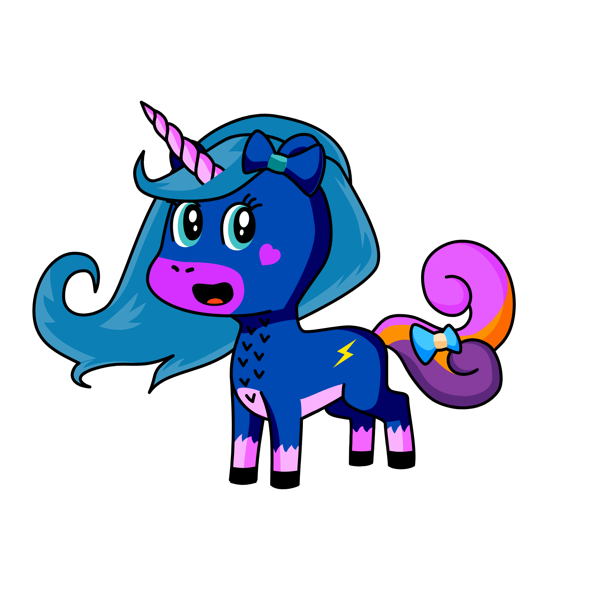 bluedash, the unicorn
