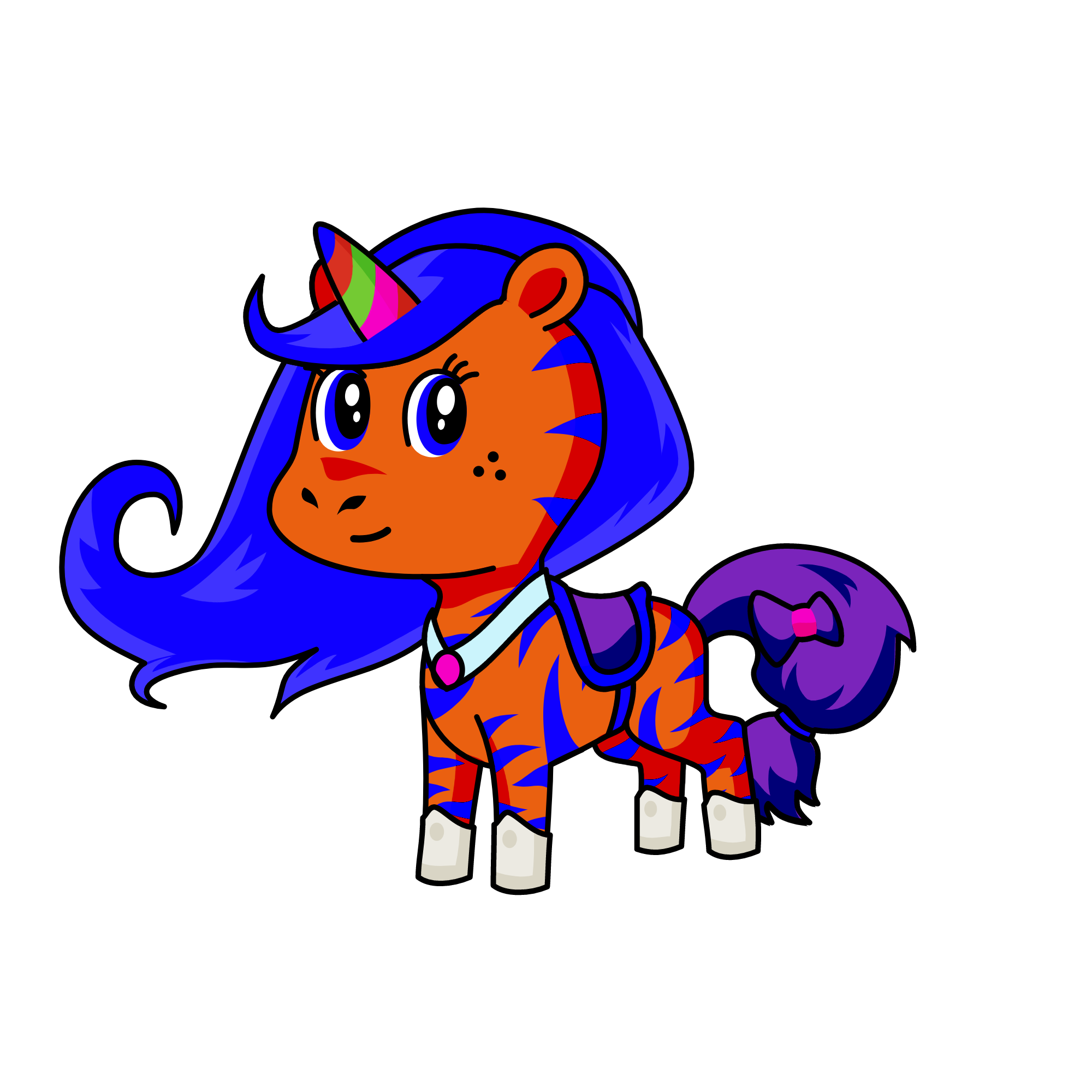 angle, the unicorn