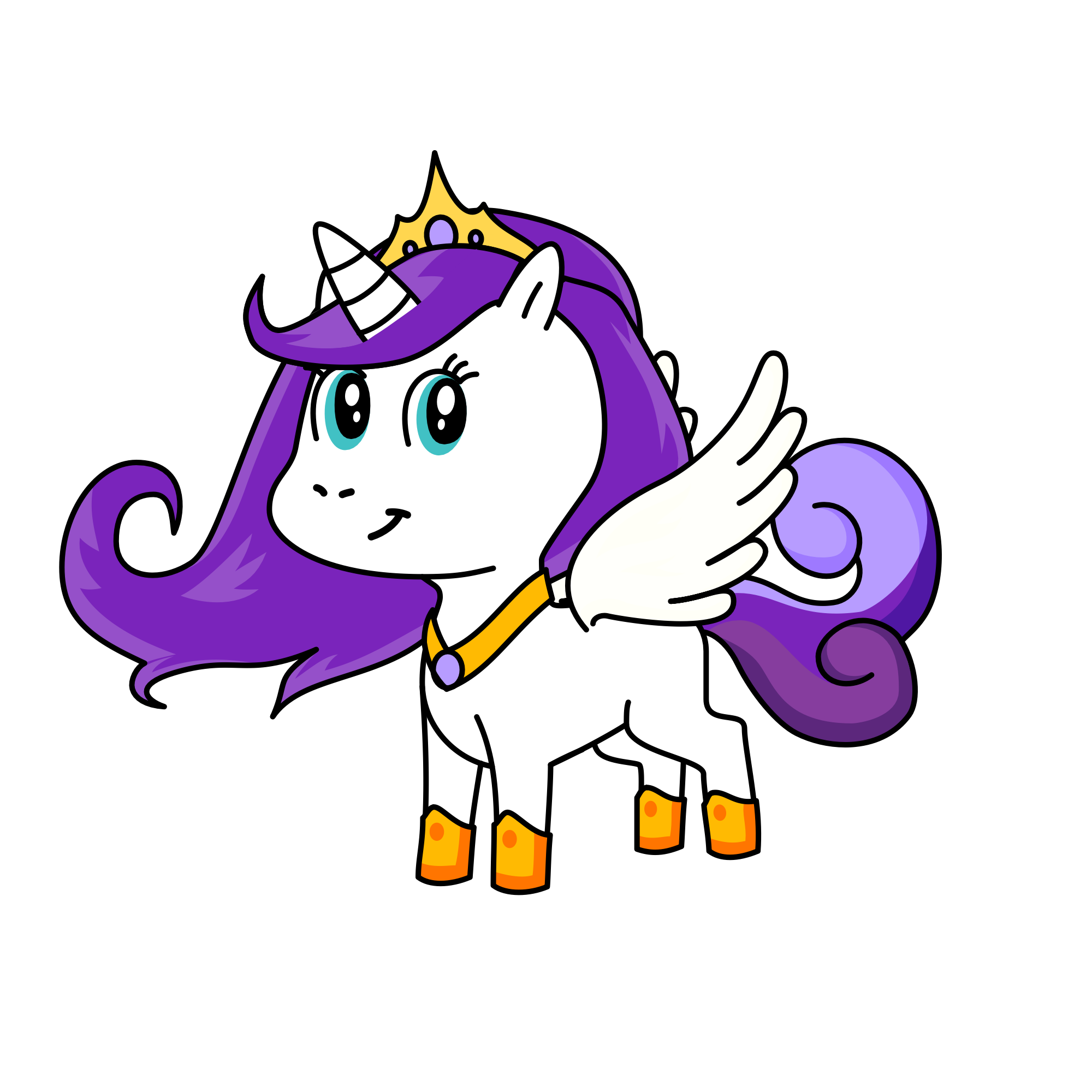 Princess rarity, the unicorn