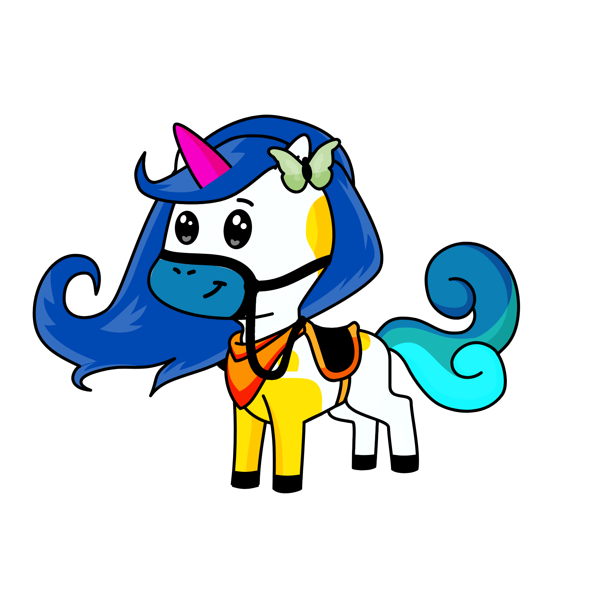 Cloudy, the unicorn