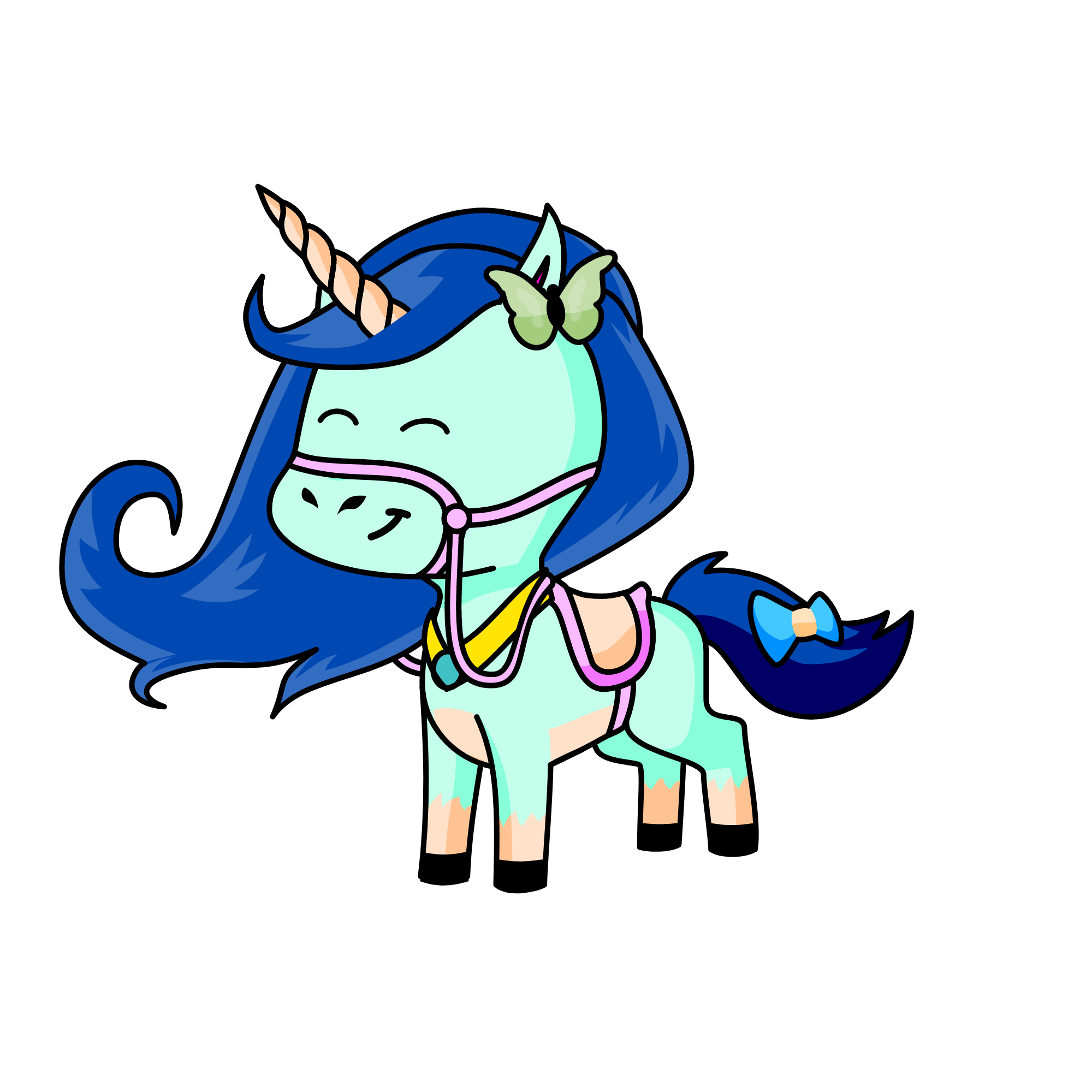 sunset, the unicorn