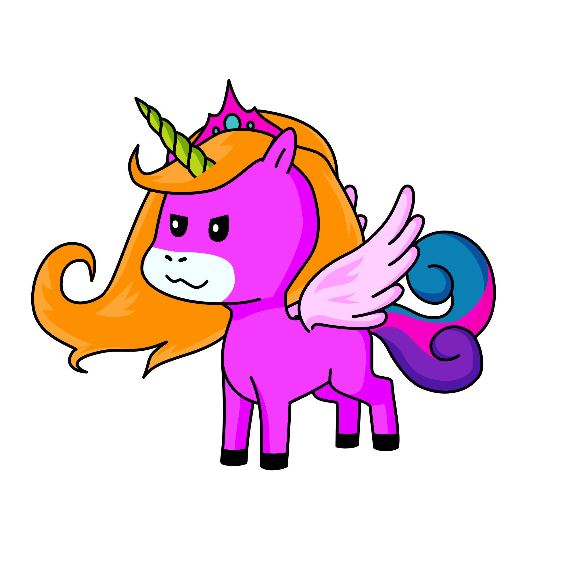 angry, the unicorn