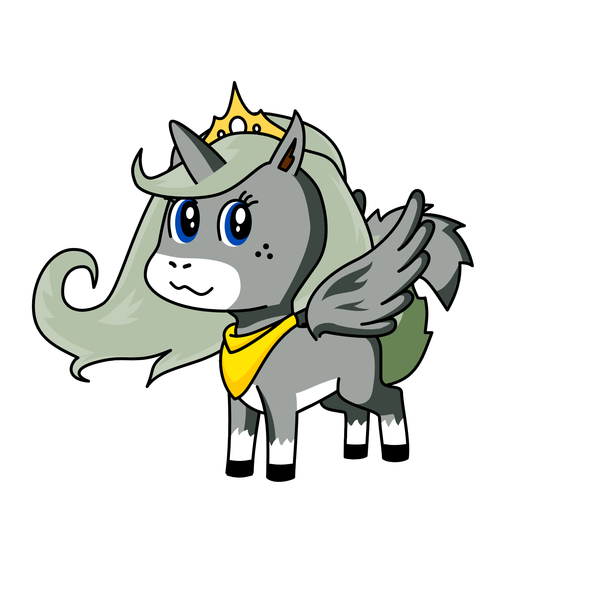 Princess Silver, the unicorn