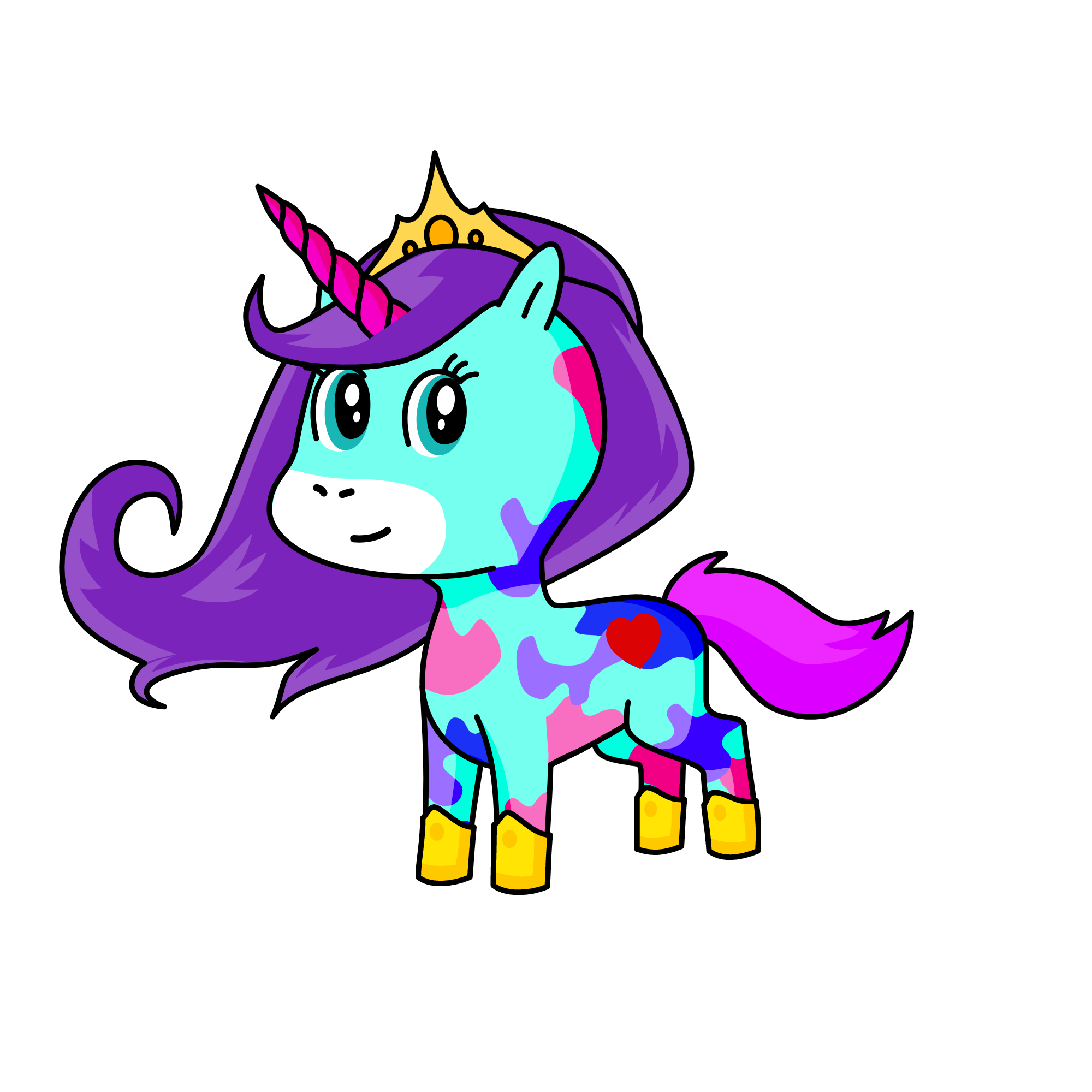 Princess Nyla, the unicorn