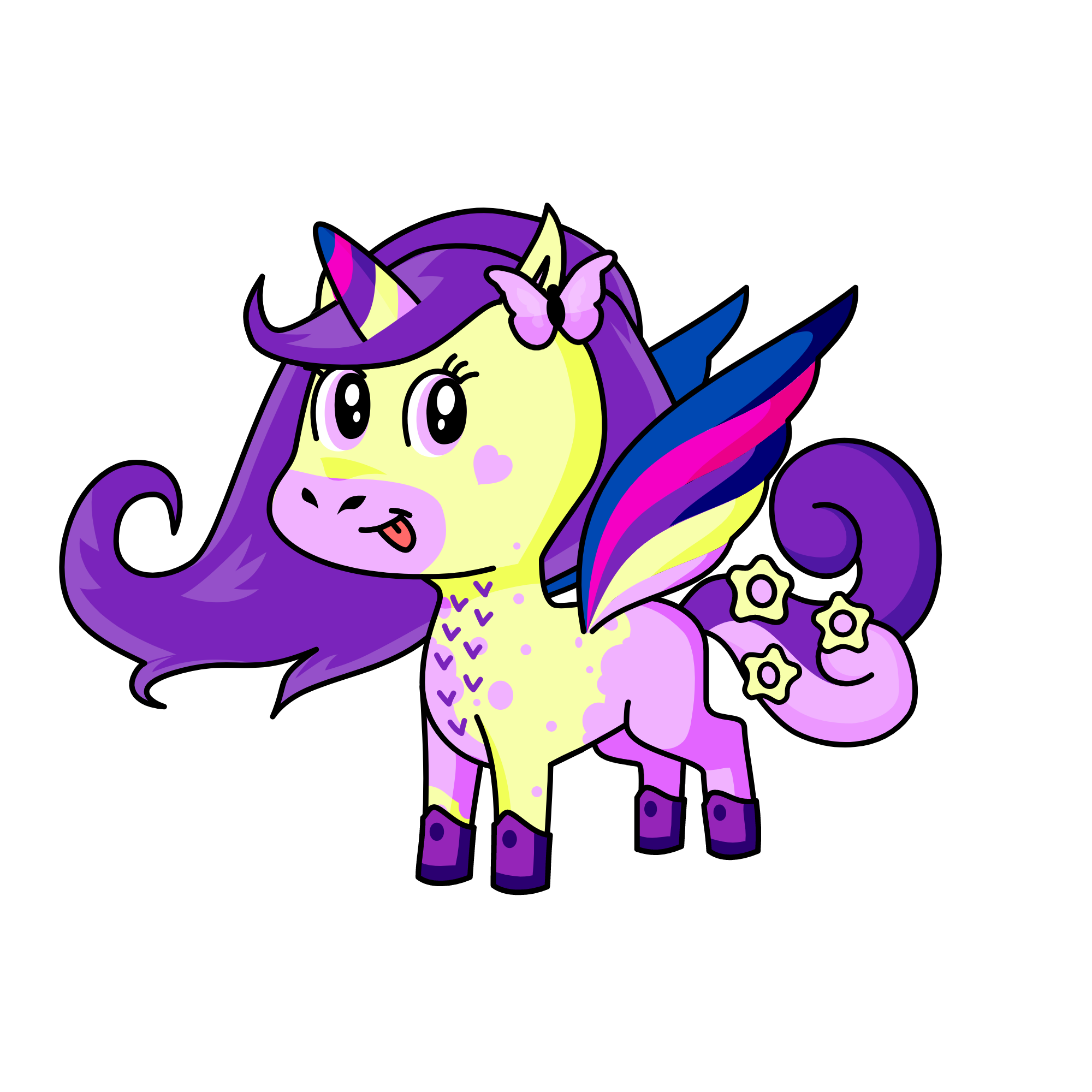 flutter sparkle, the unicorn