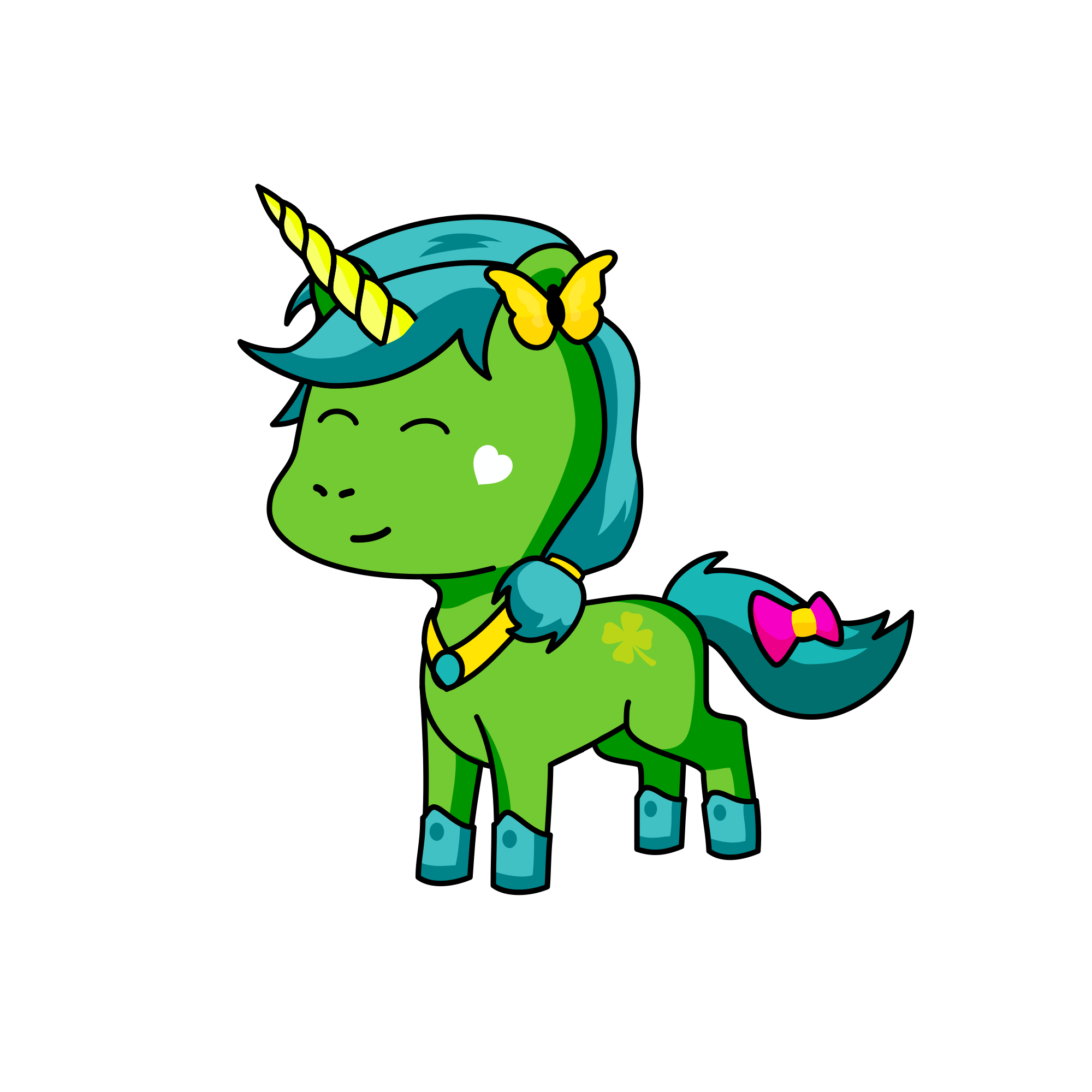 Clover , the unicorn