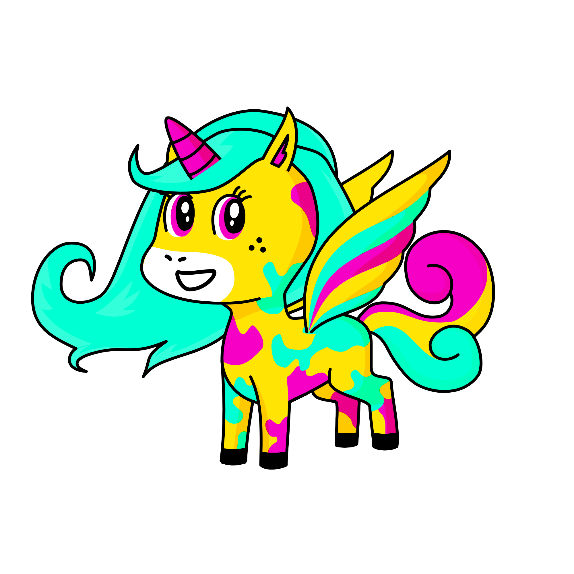 Easter, the unicorn