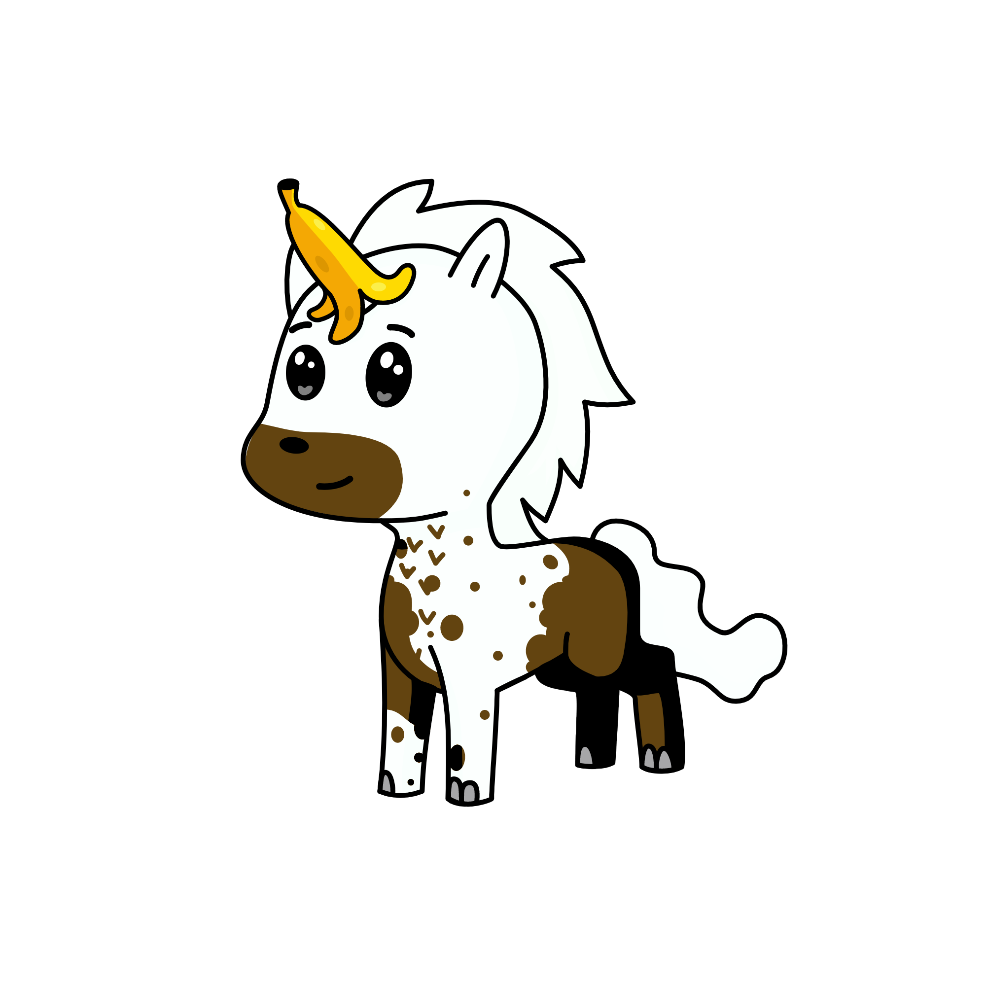 little white bunny, the unicorn