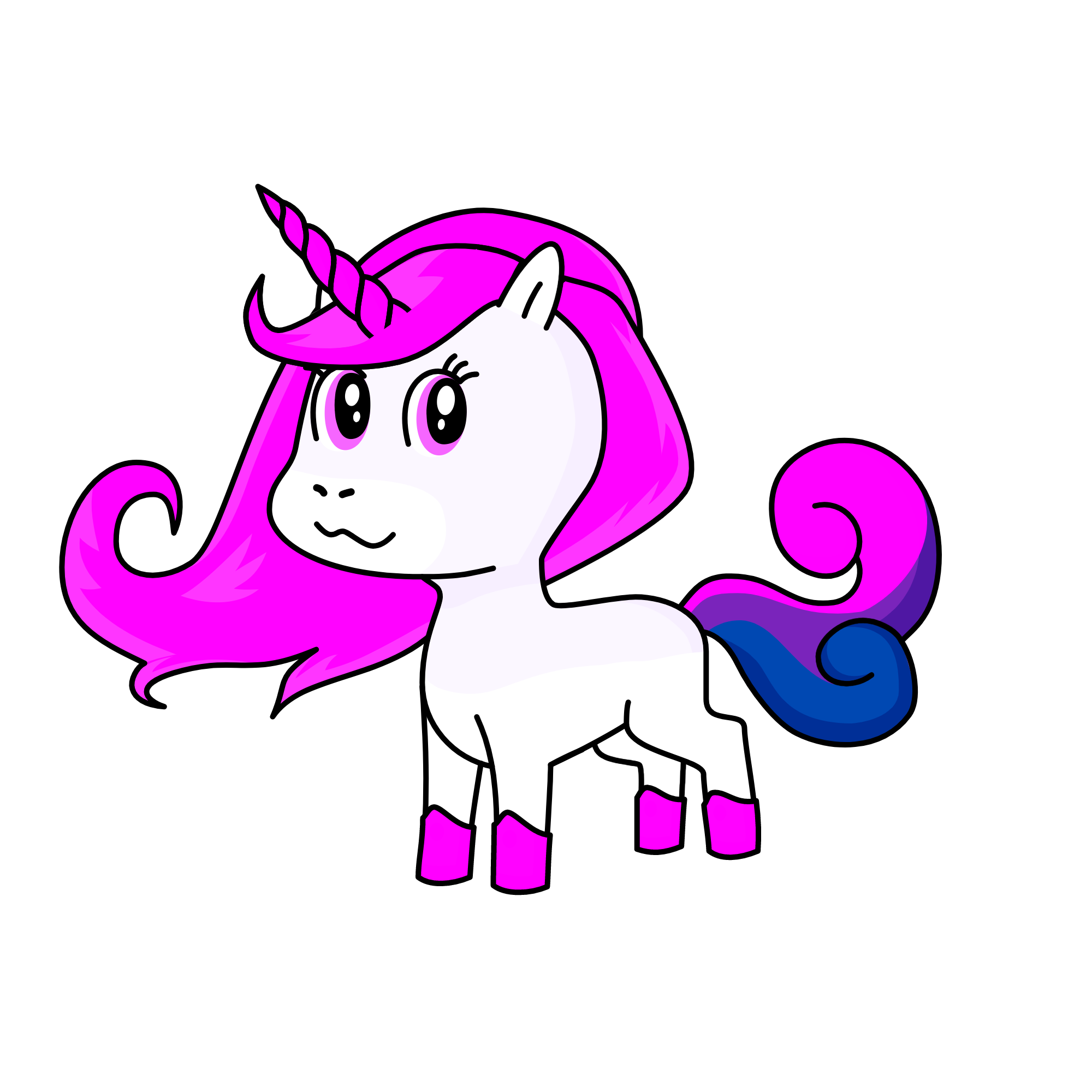 Rainbow, the unicorn