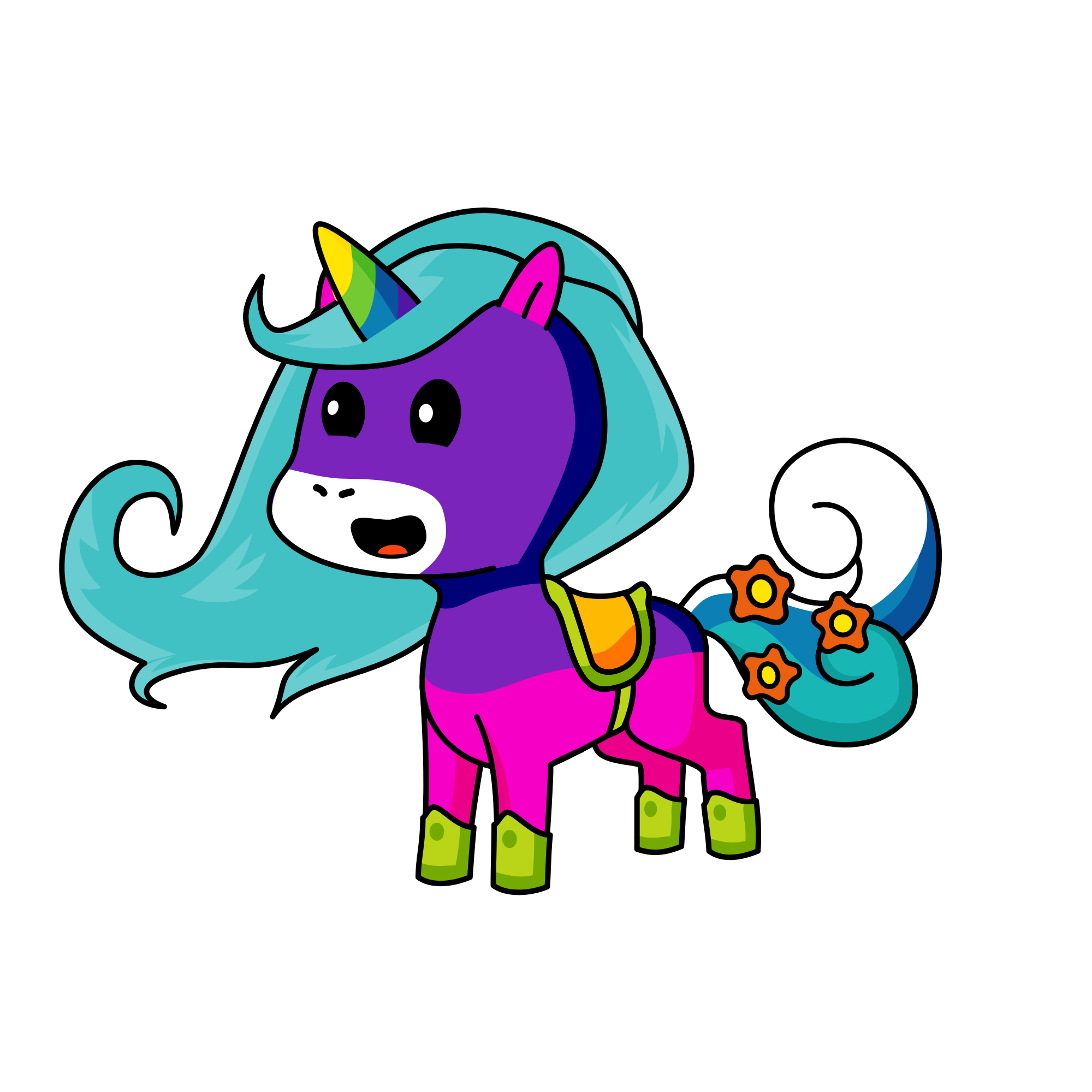 RAINBOW, the unicorn