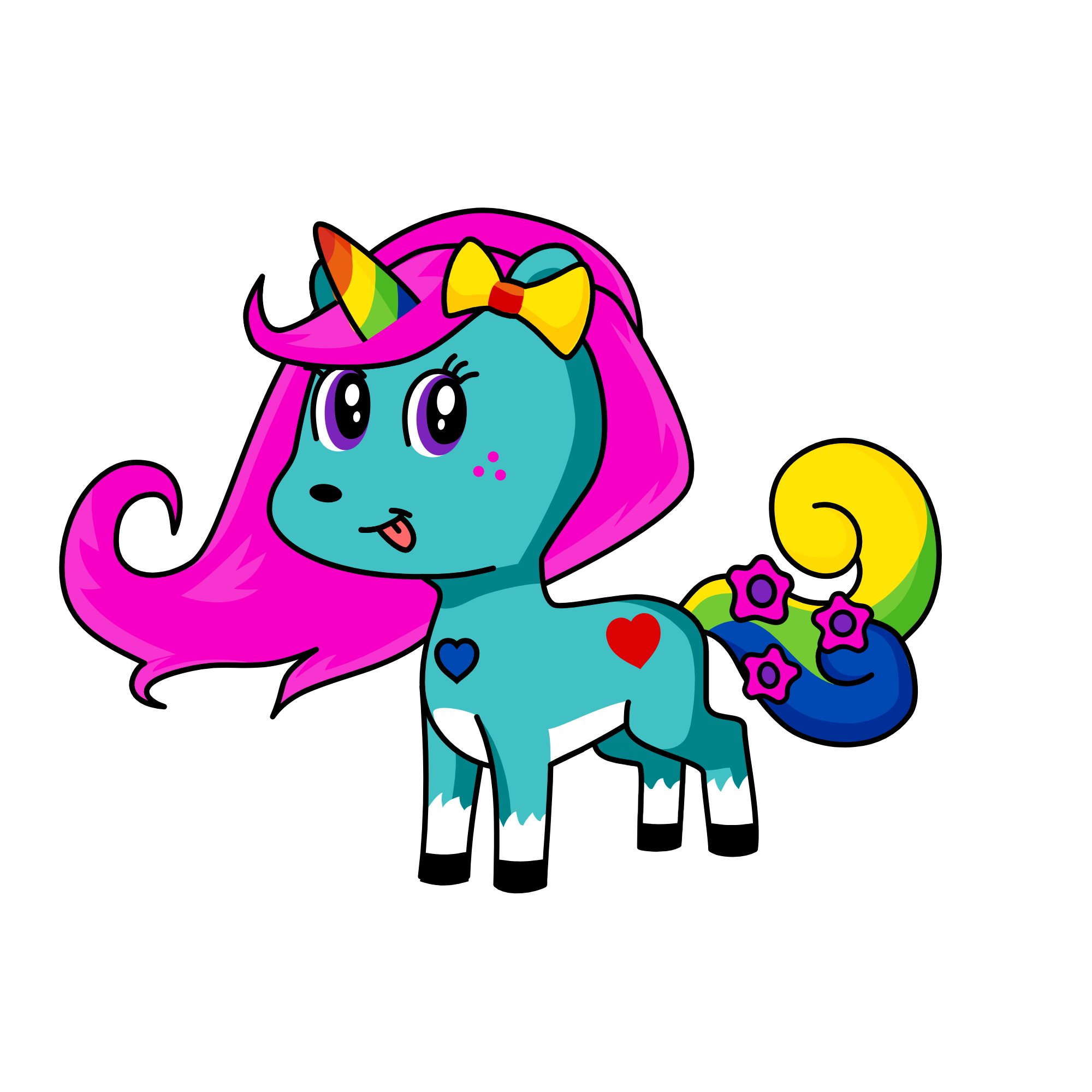 Rainbowcorn, the unicorn