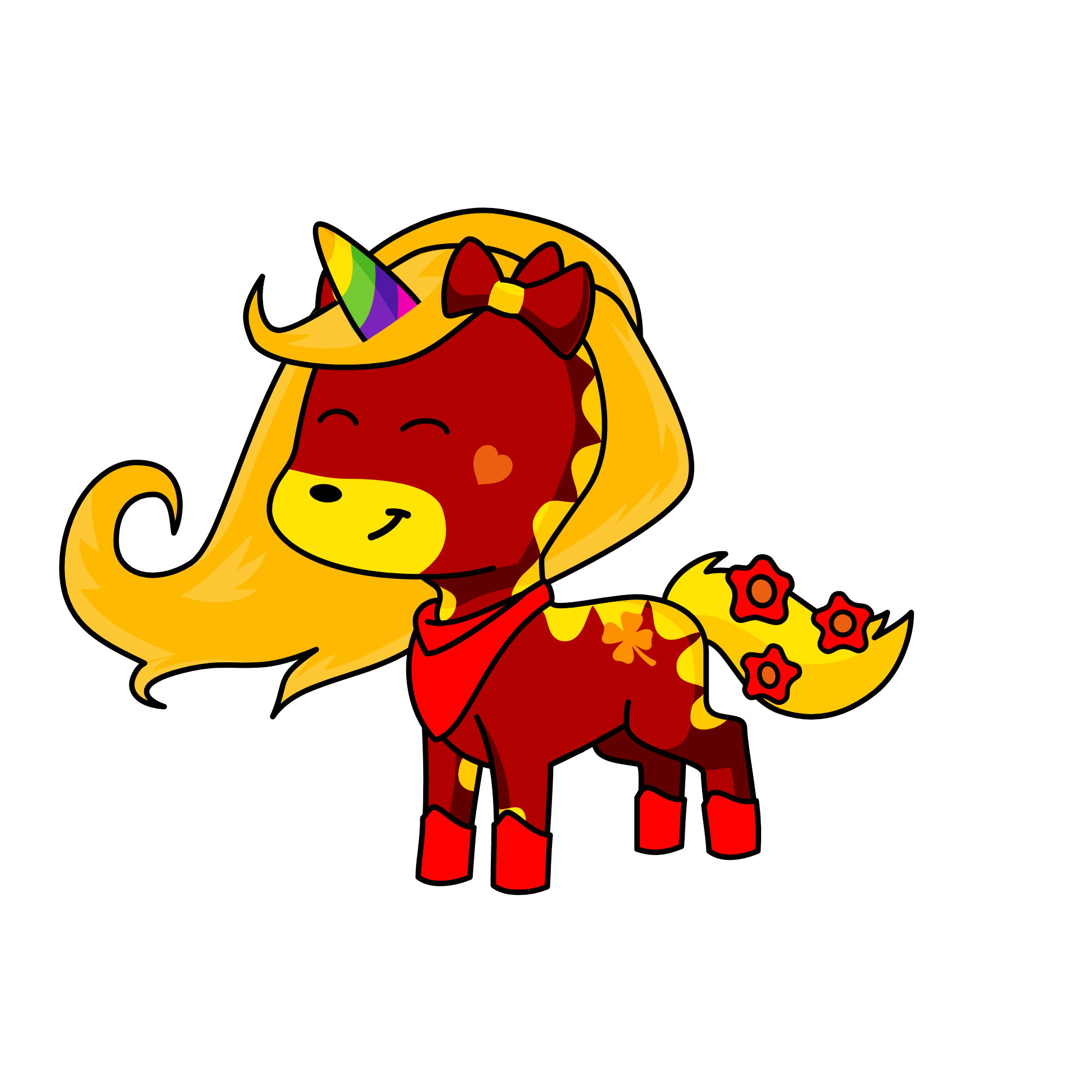 cow , the unicorn