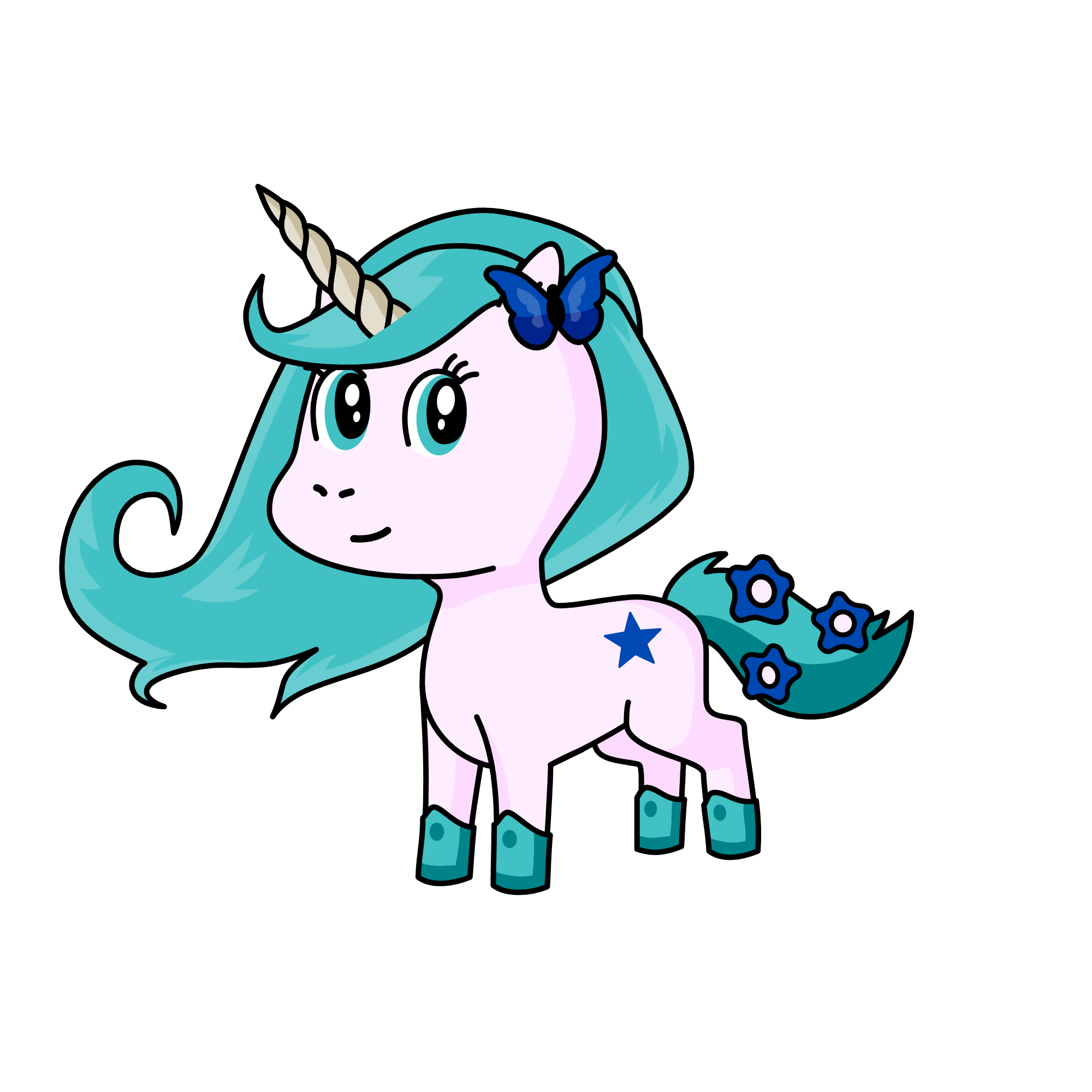 moonlight, the unicorn