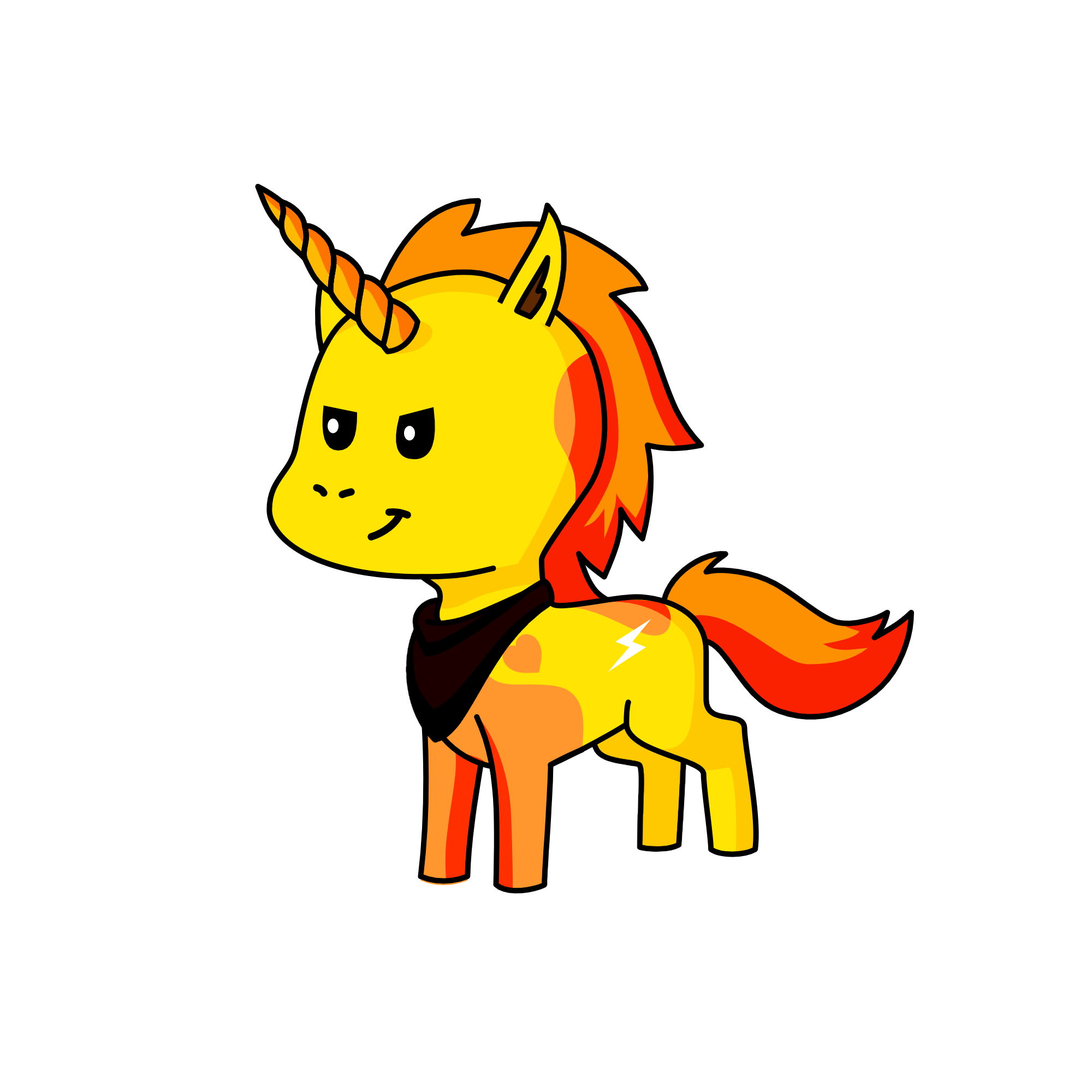 Fire Moon, the unicorn