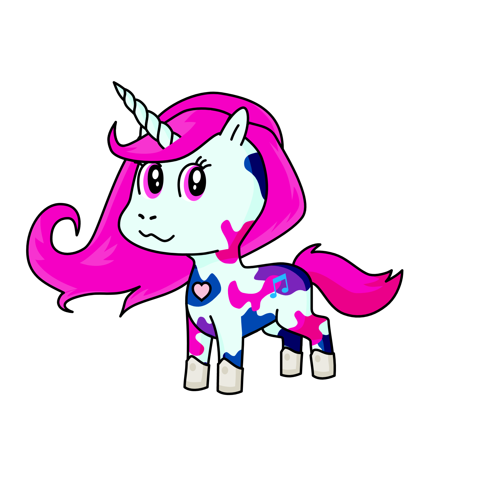 tie-die, the unicorn