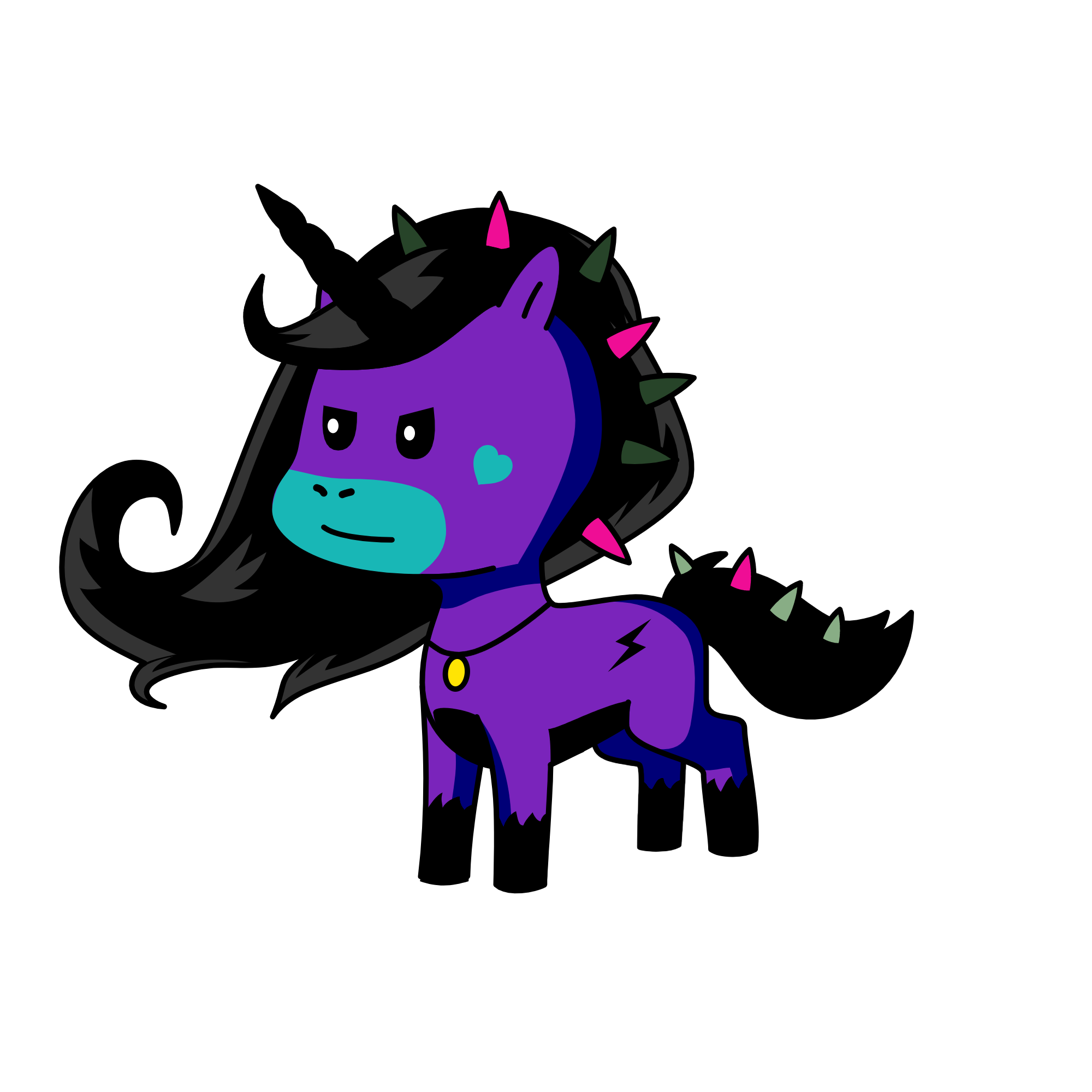 E-girl, the unicorn