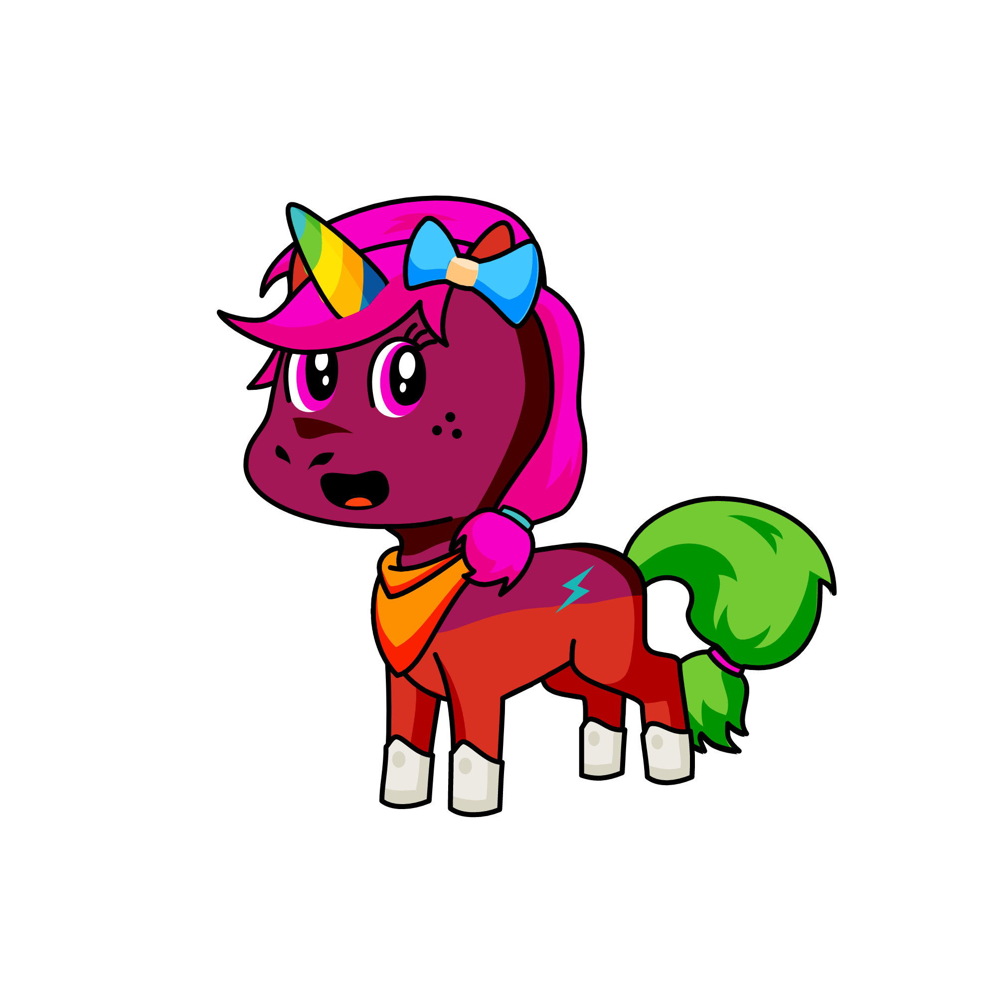 cupcake, the unicorn