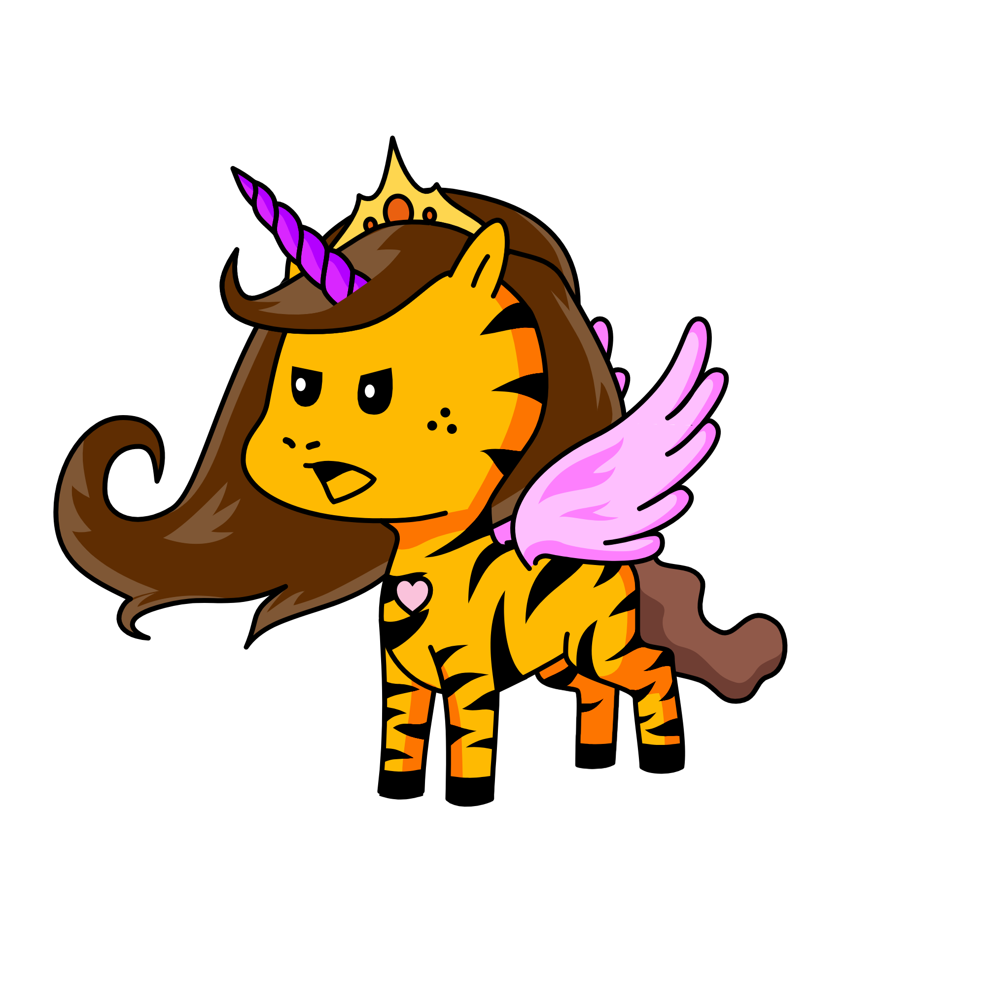 mariale reina leon de las mascotas mega neon, the unicorn